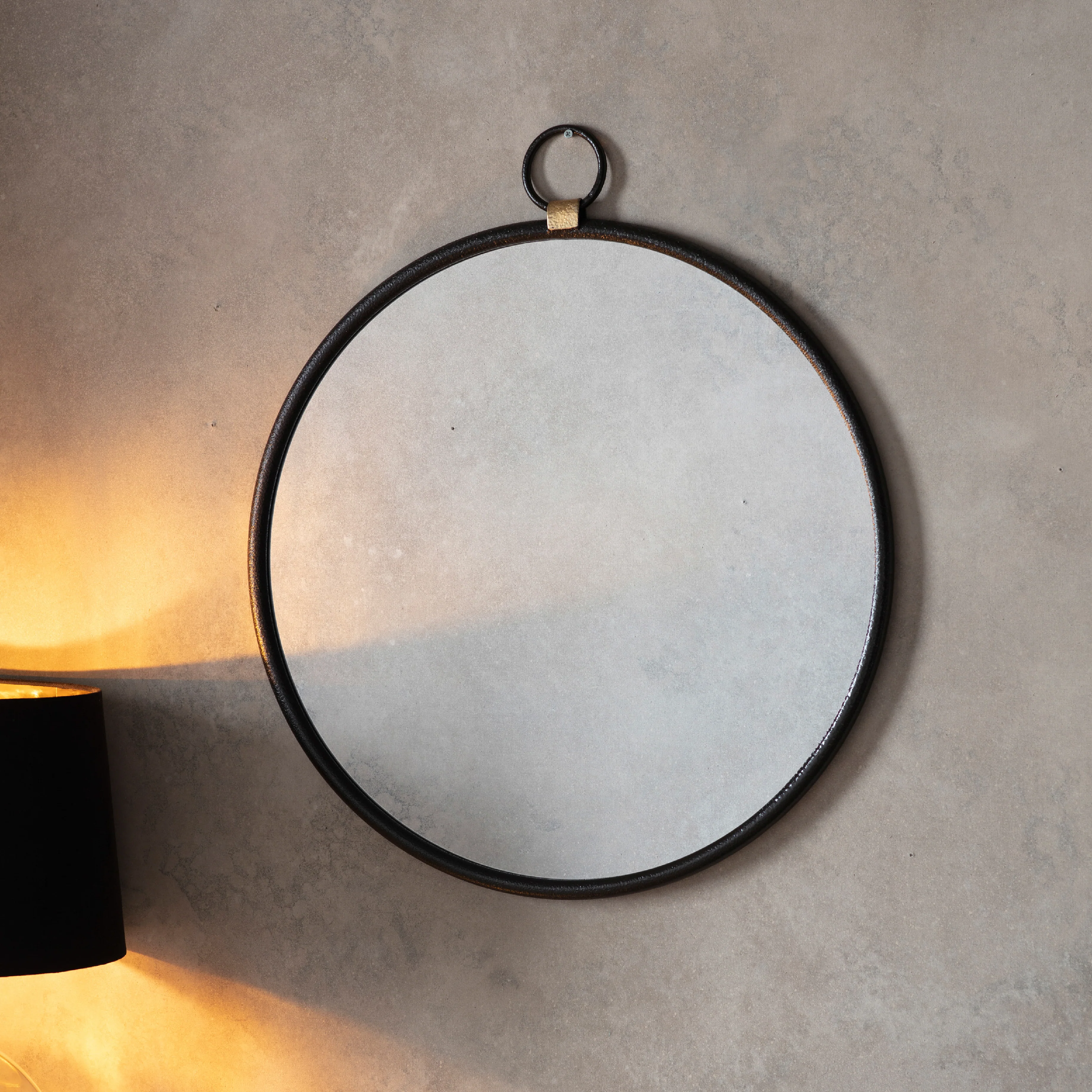Bayswater Round Mirror | Black | 70cm - Image 2