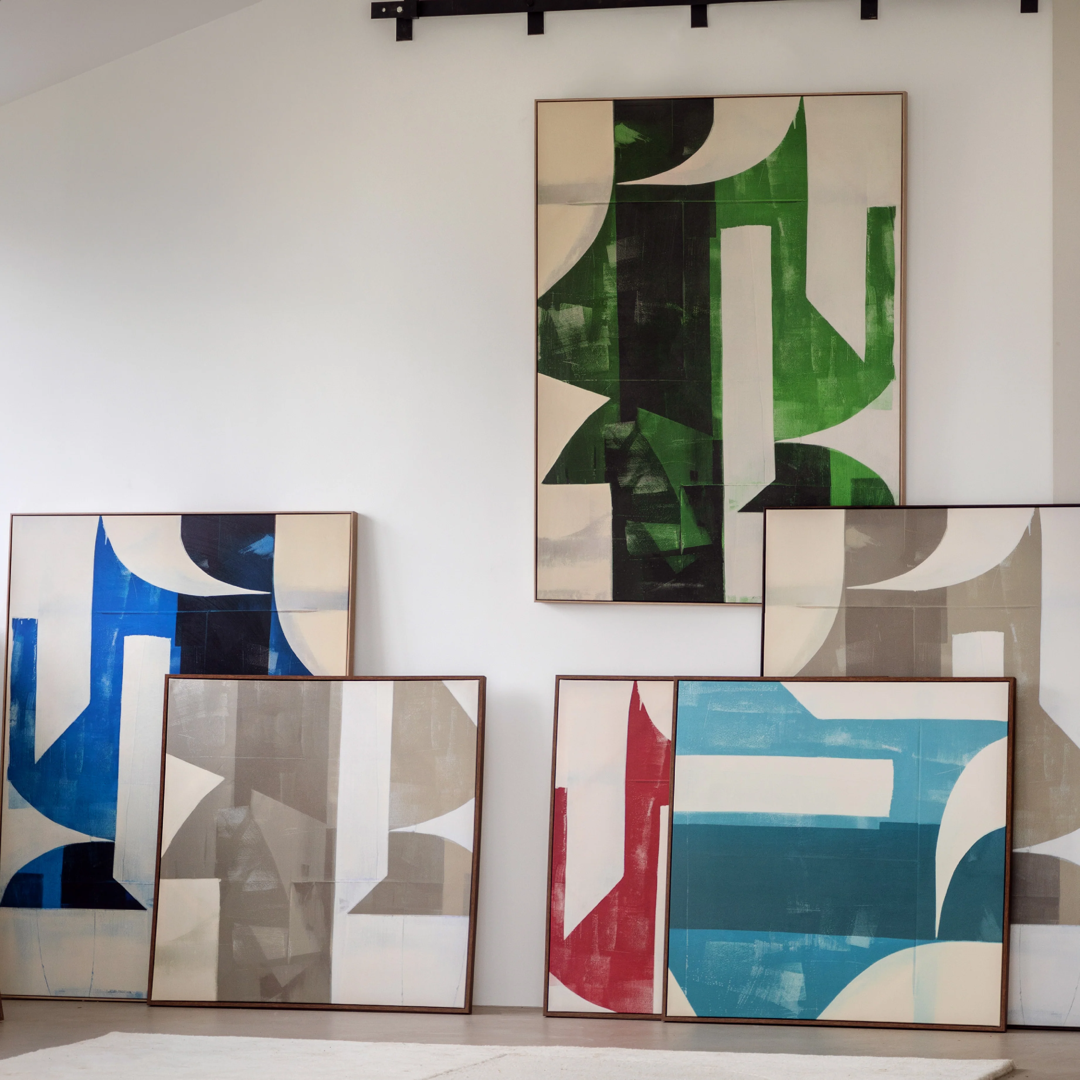 'Betong' Abstract Framed Canvas | 120cm - Image 2