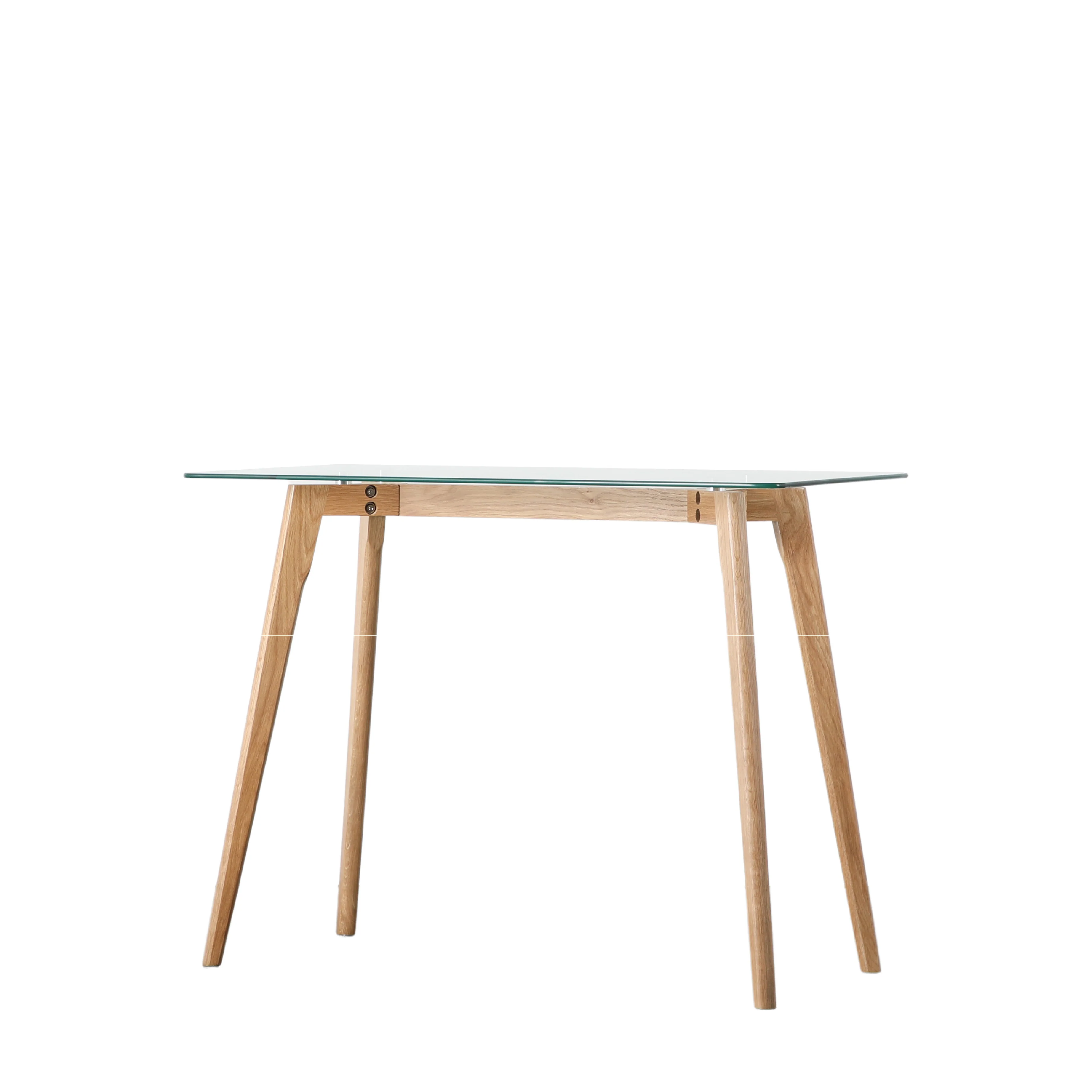 Blair Glass Desk | Natural Oak - Image 4