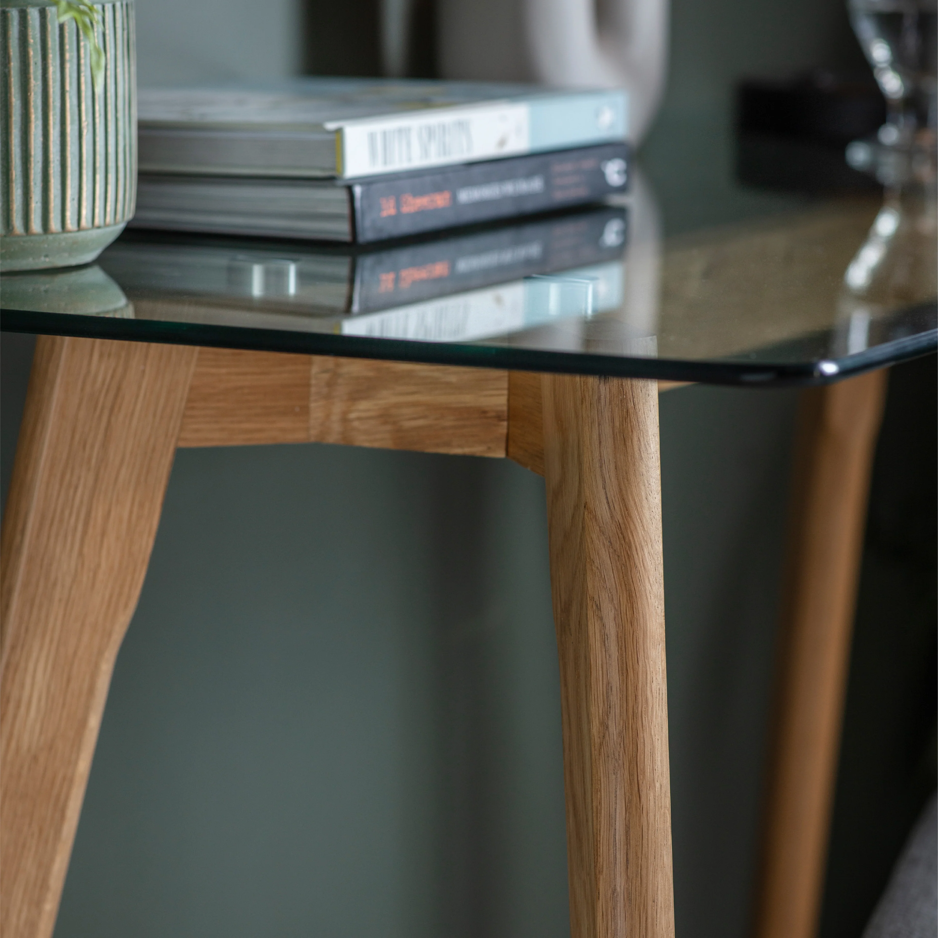Blair Glass Desk | Natural Oak - Image 5