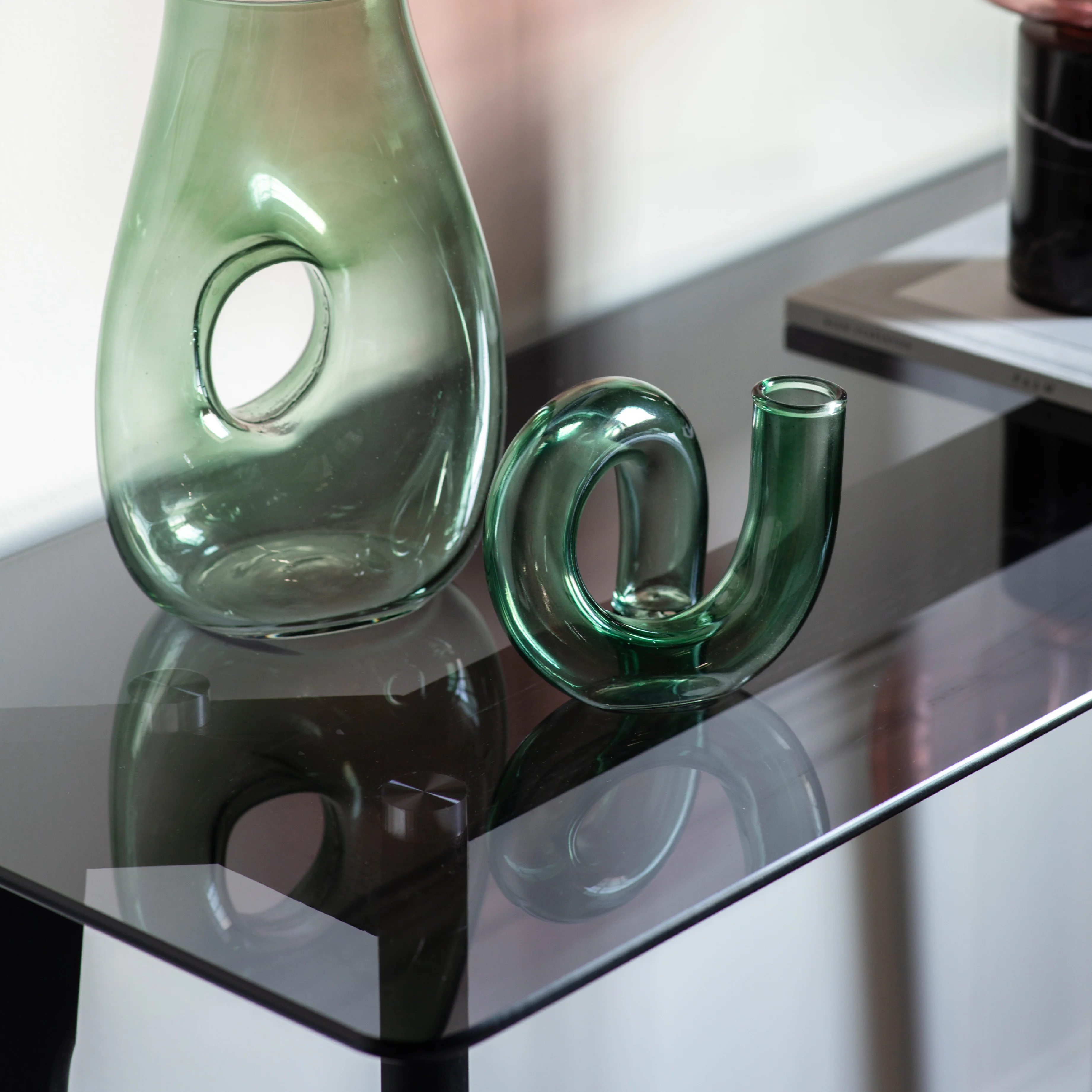 Blair Smoked Glass Console Table | Black Oak - Image 2