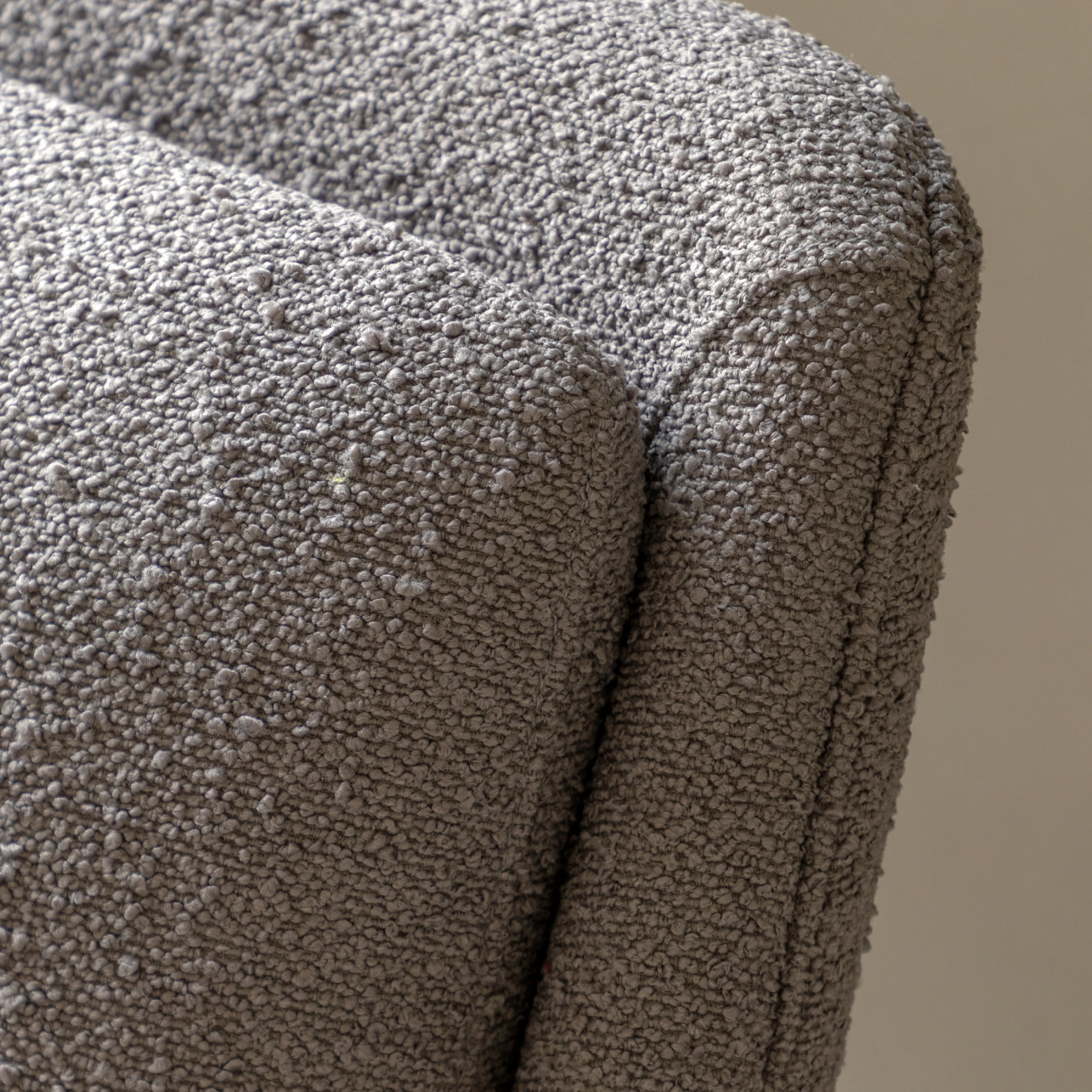 Brompton Retro Linen Armchair | Dark Grey - Image 2