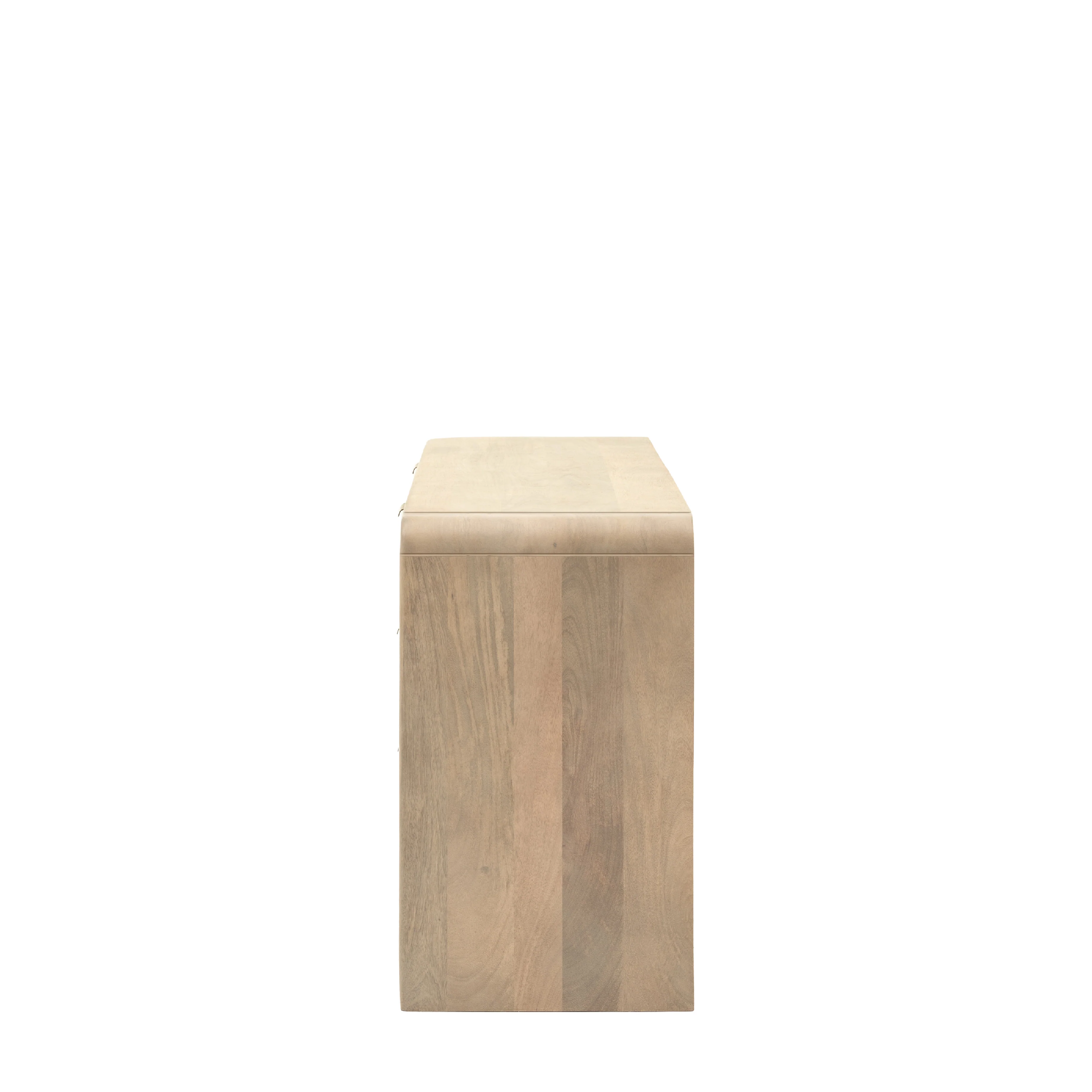 Colonna Flued 6 Drawer Chest | Mango Wood - Image 4
