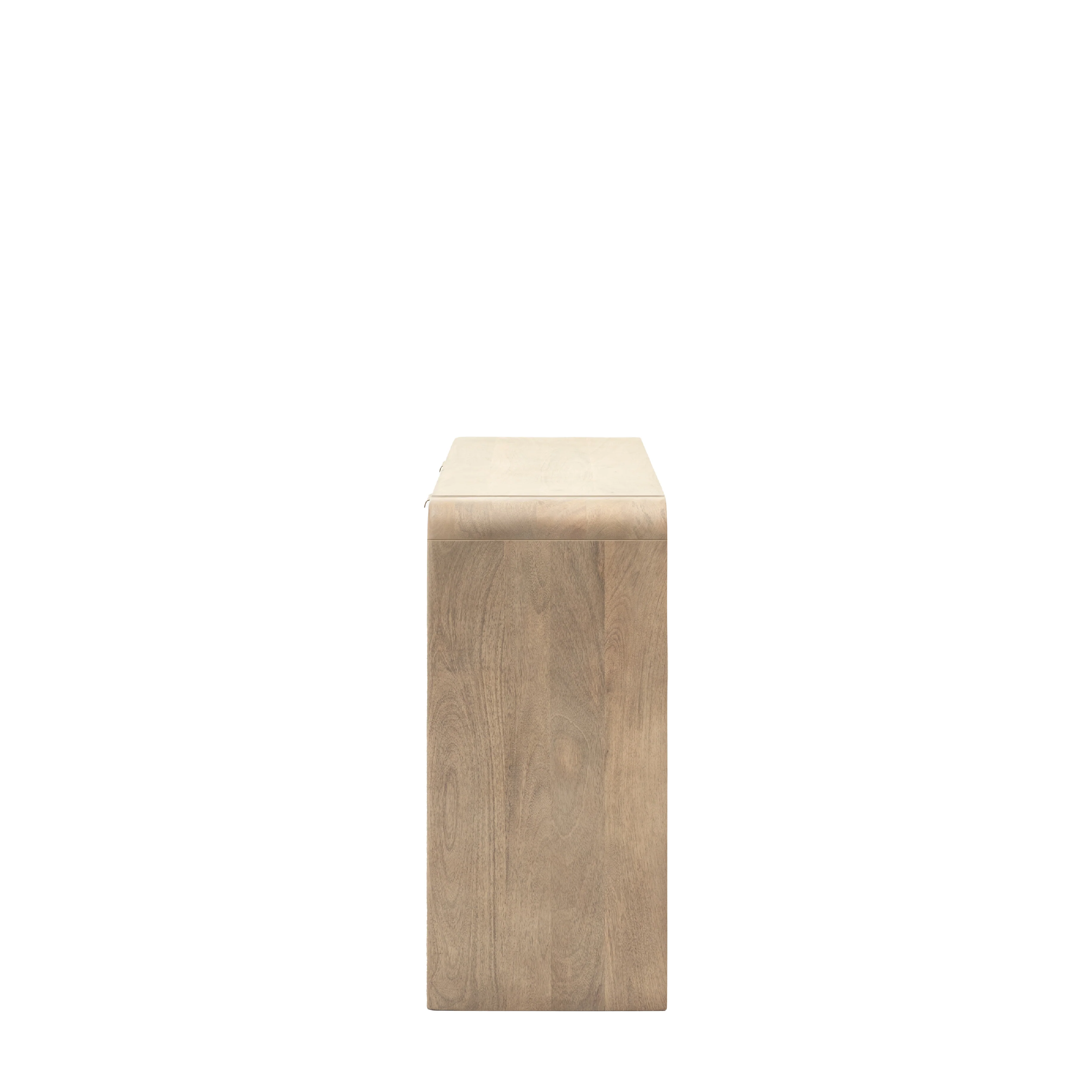 Colonna Fluted 2 Drawer Console Table | Mango Wood - Image 4