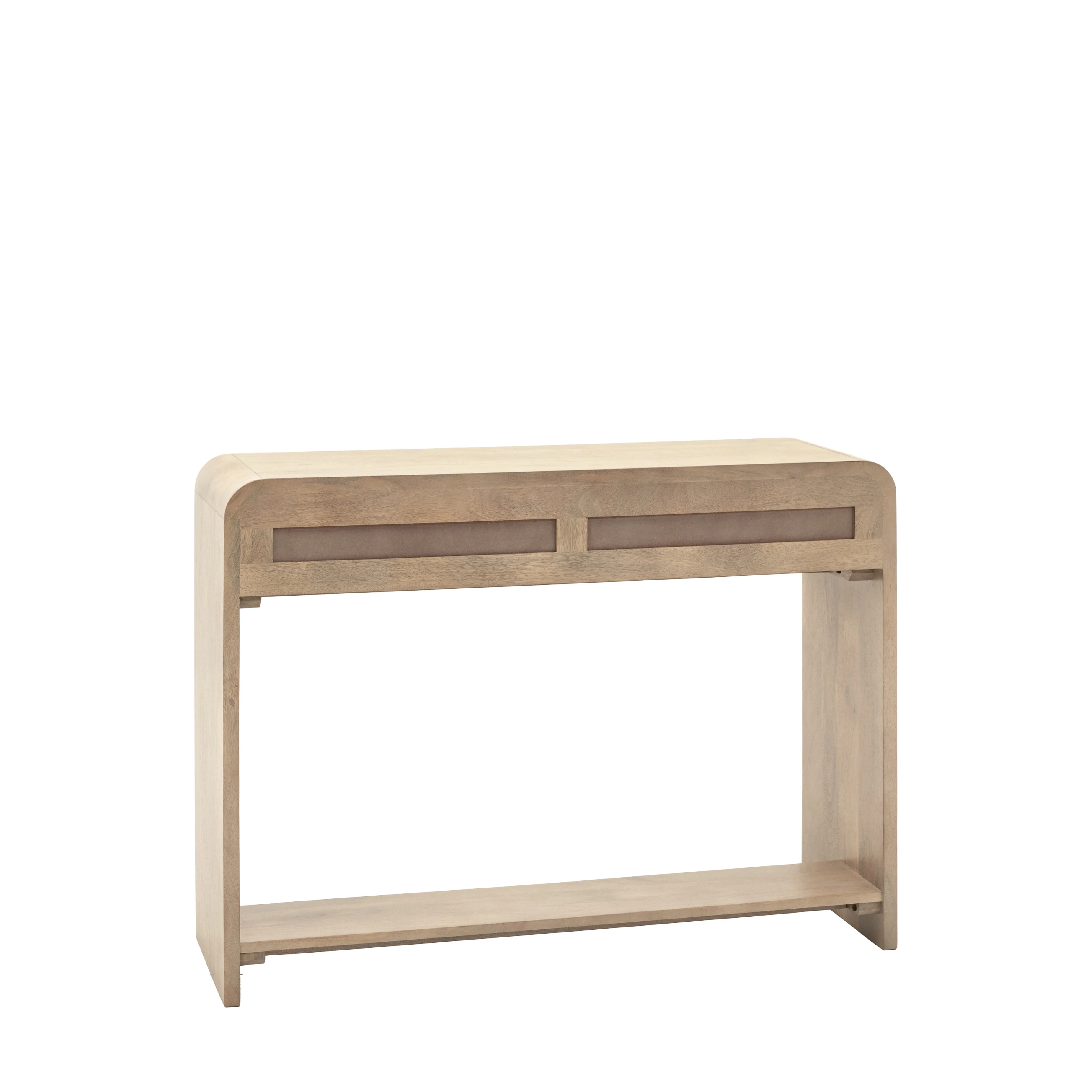 Colonna Fluted 2 Drawer Console Table | Mango Wood - Image 5