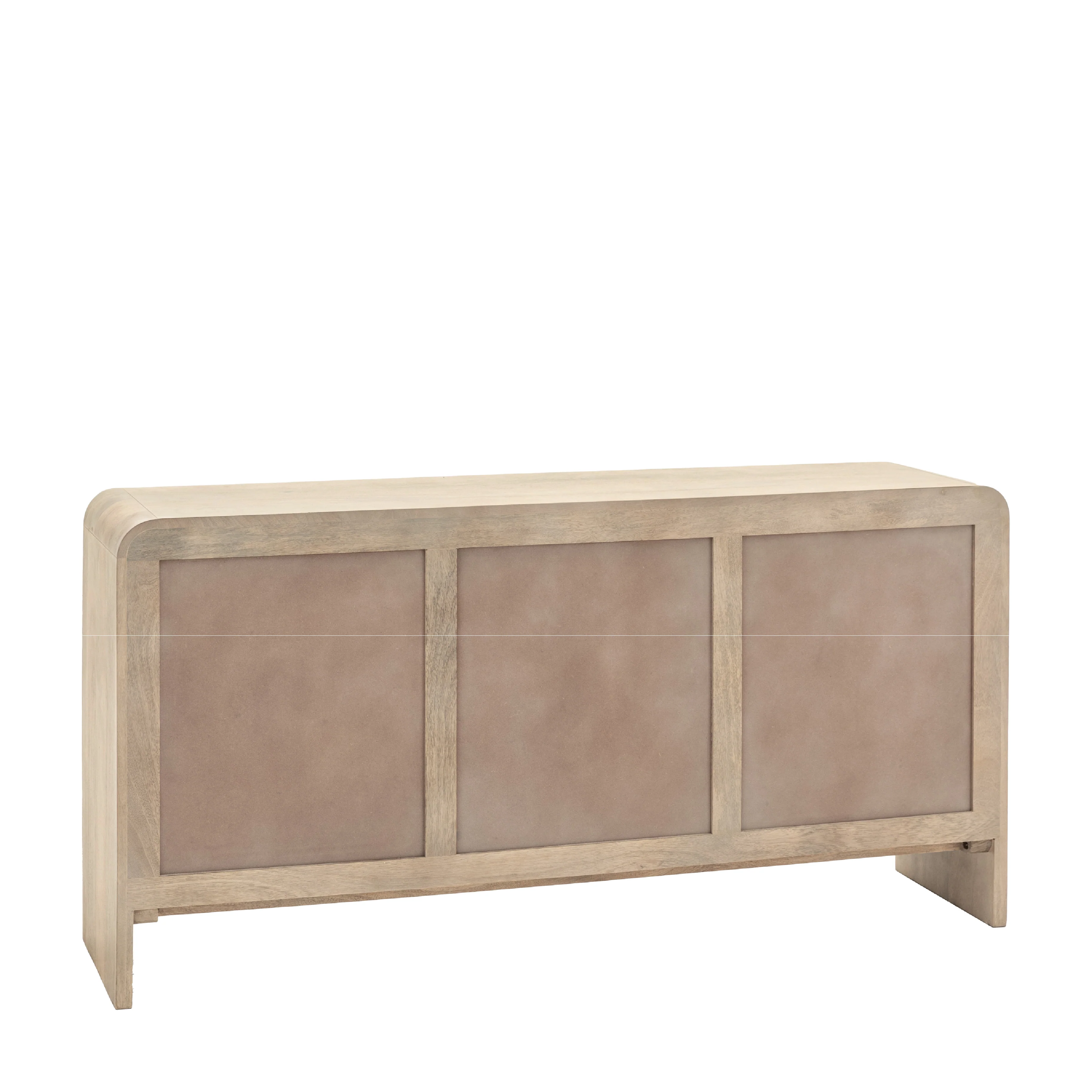 Colonna Fluted 3 Door Sideboard | Mango Wood - Image 5