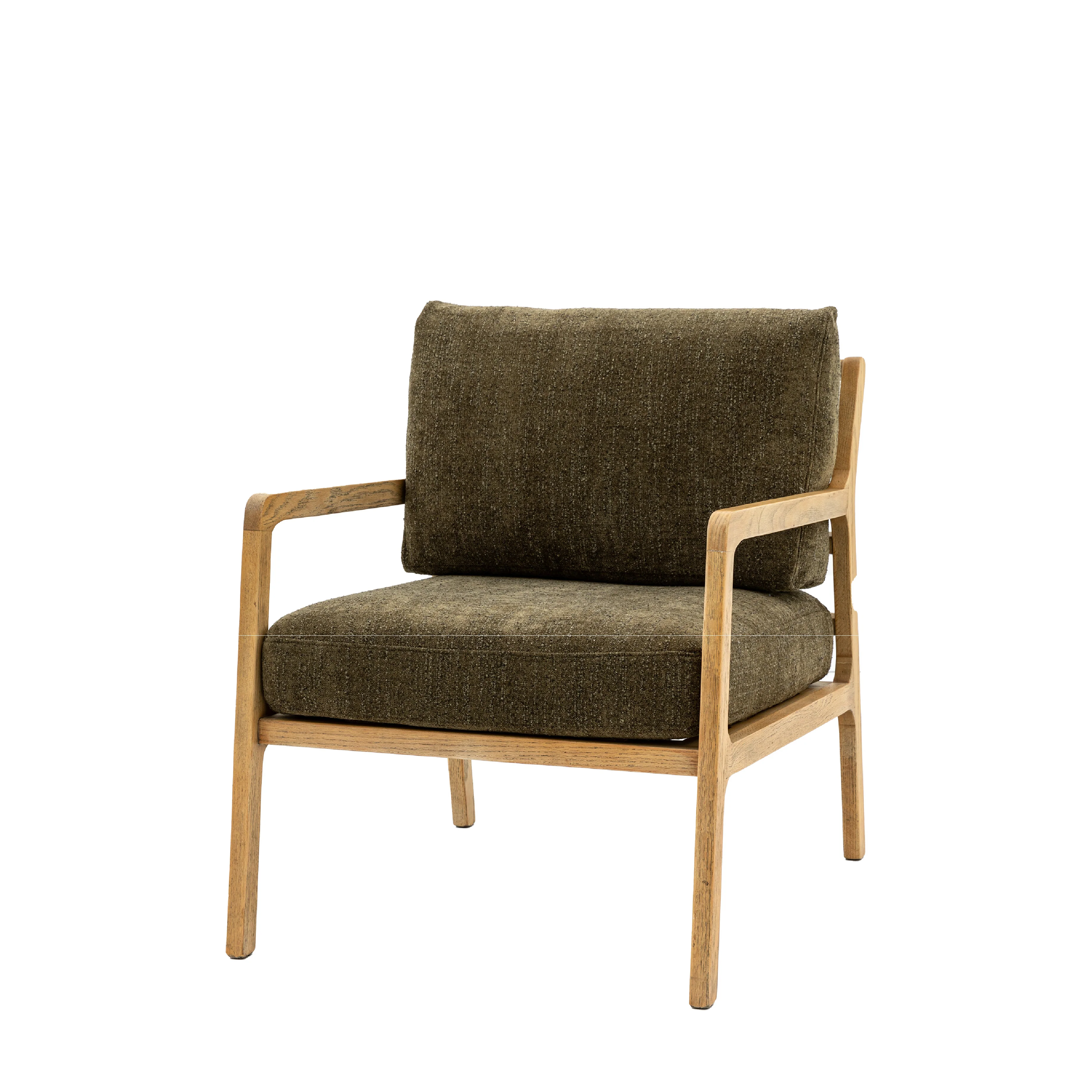 Cortona Retro Armchair | Moss Green - Image 3