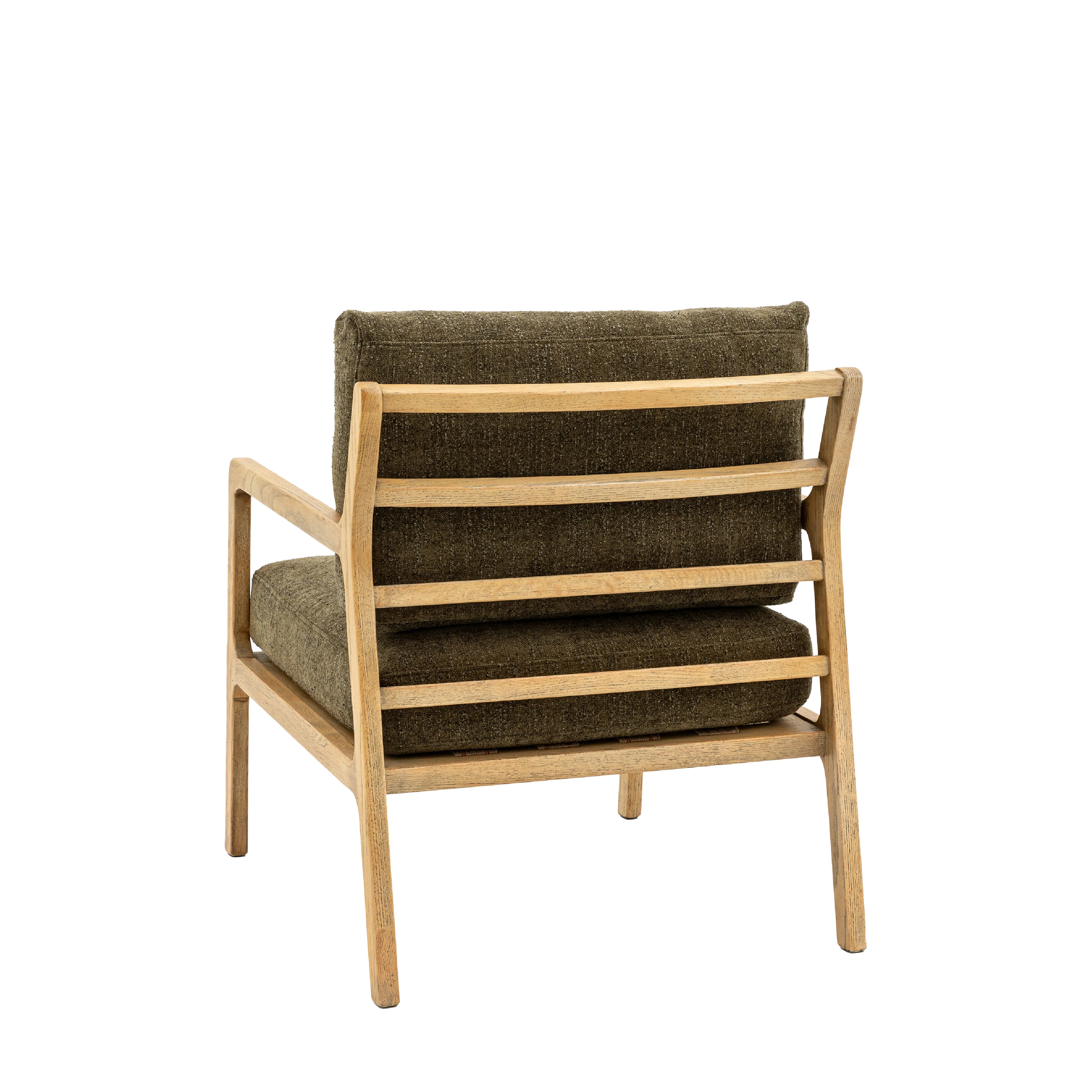 Cortona Retro Armchair | Moss Green - Image 4