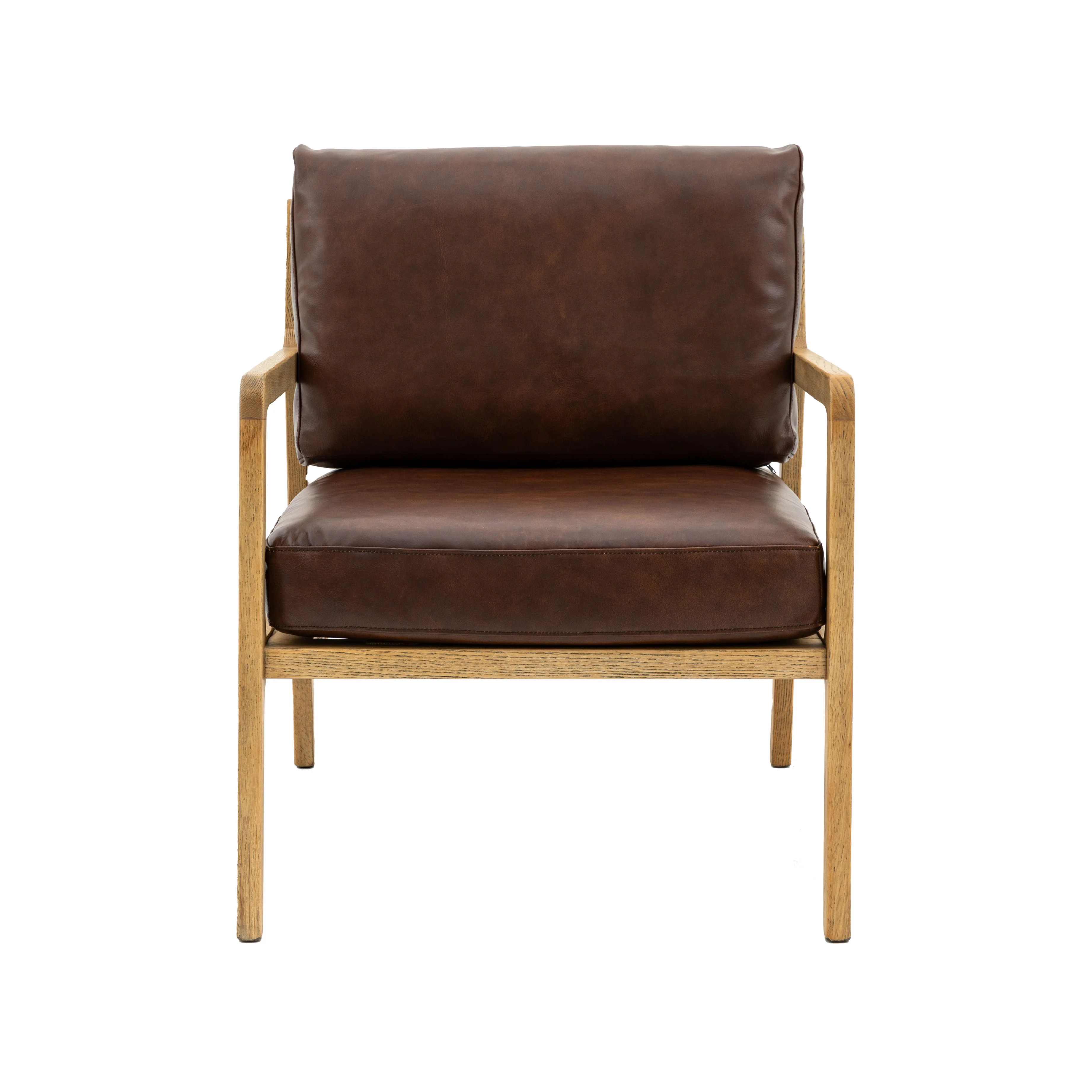 Cortona Retro Leather Armchair | Antique Brown - Image 3
