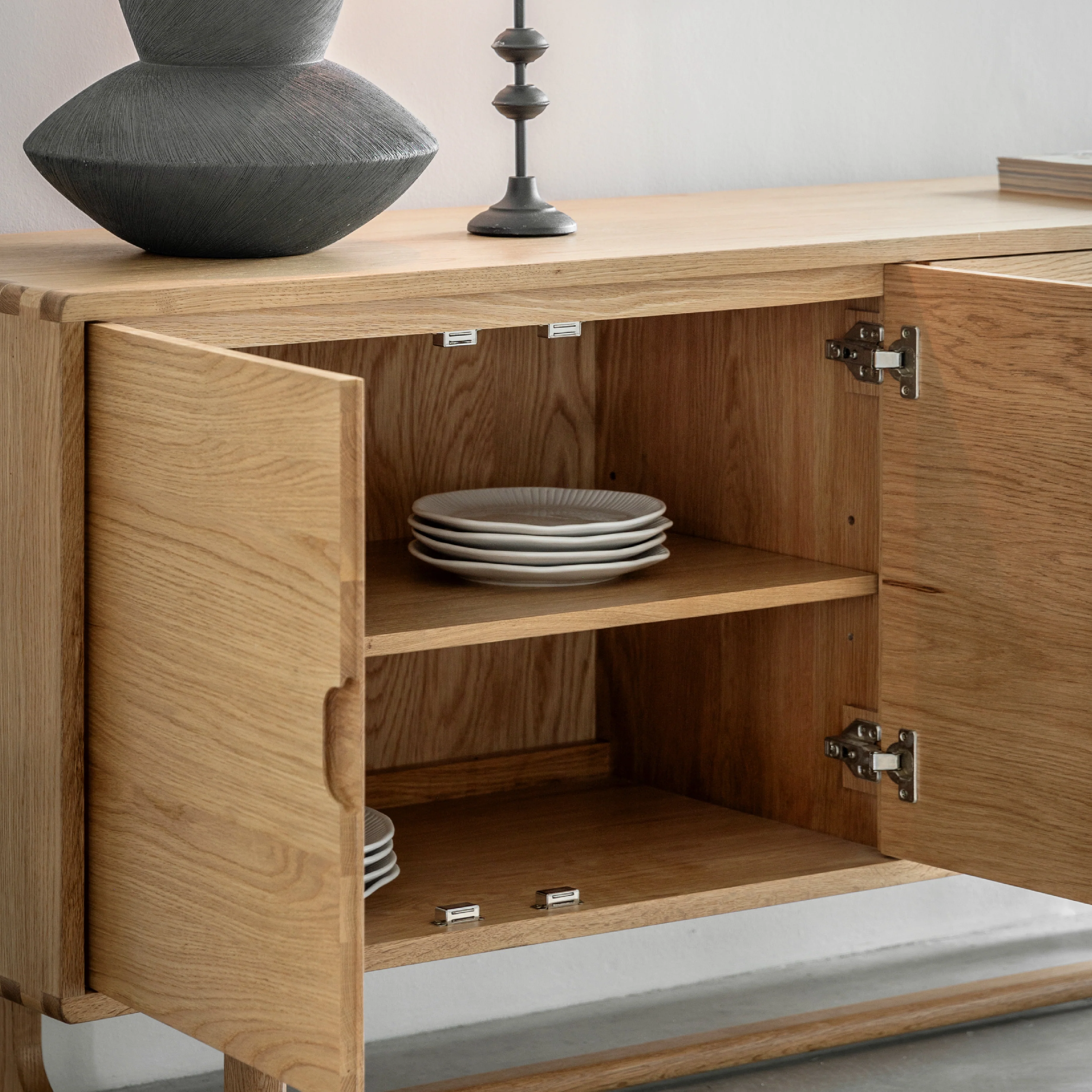Craft 4 Door Oak Sideboard | Natural - Image 2