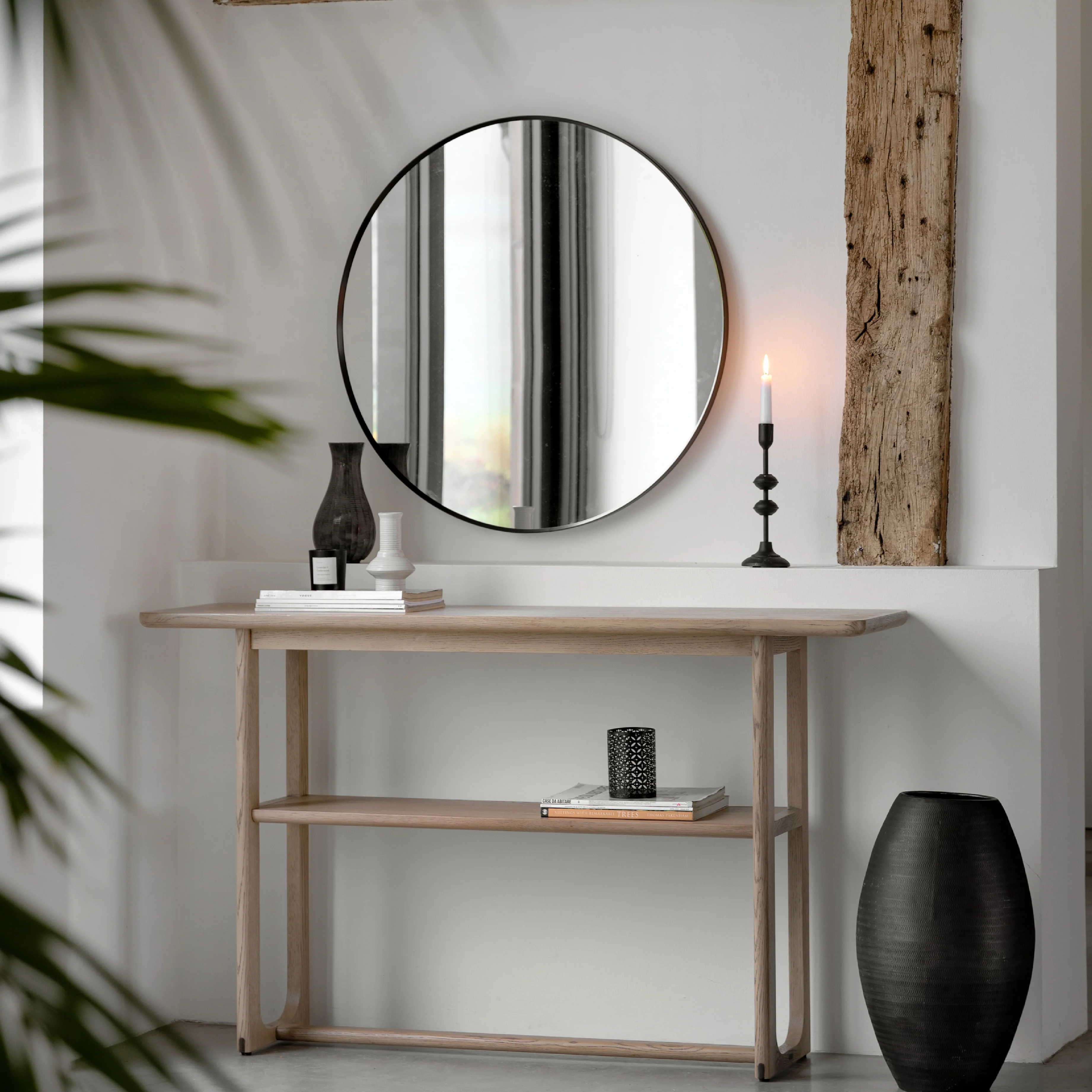 Craft Oak Console Table | Smoked
