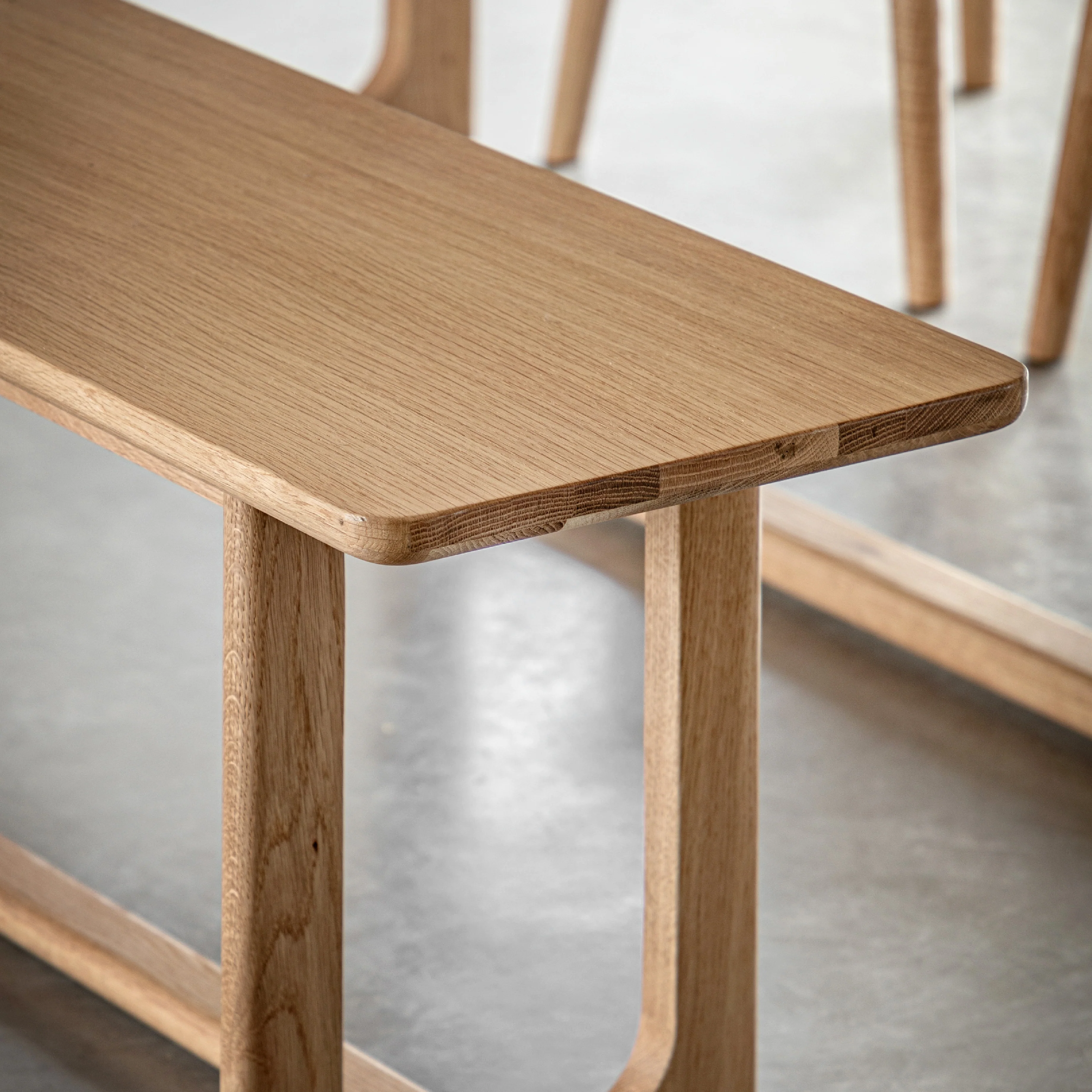 Craft Oak Dining Bench | Natural - Image 2
