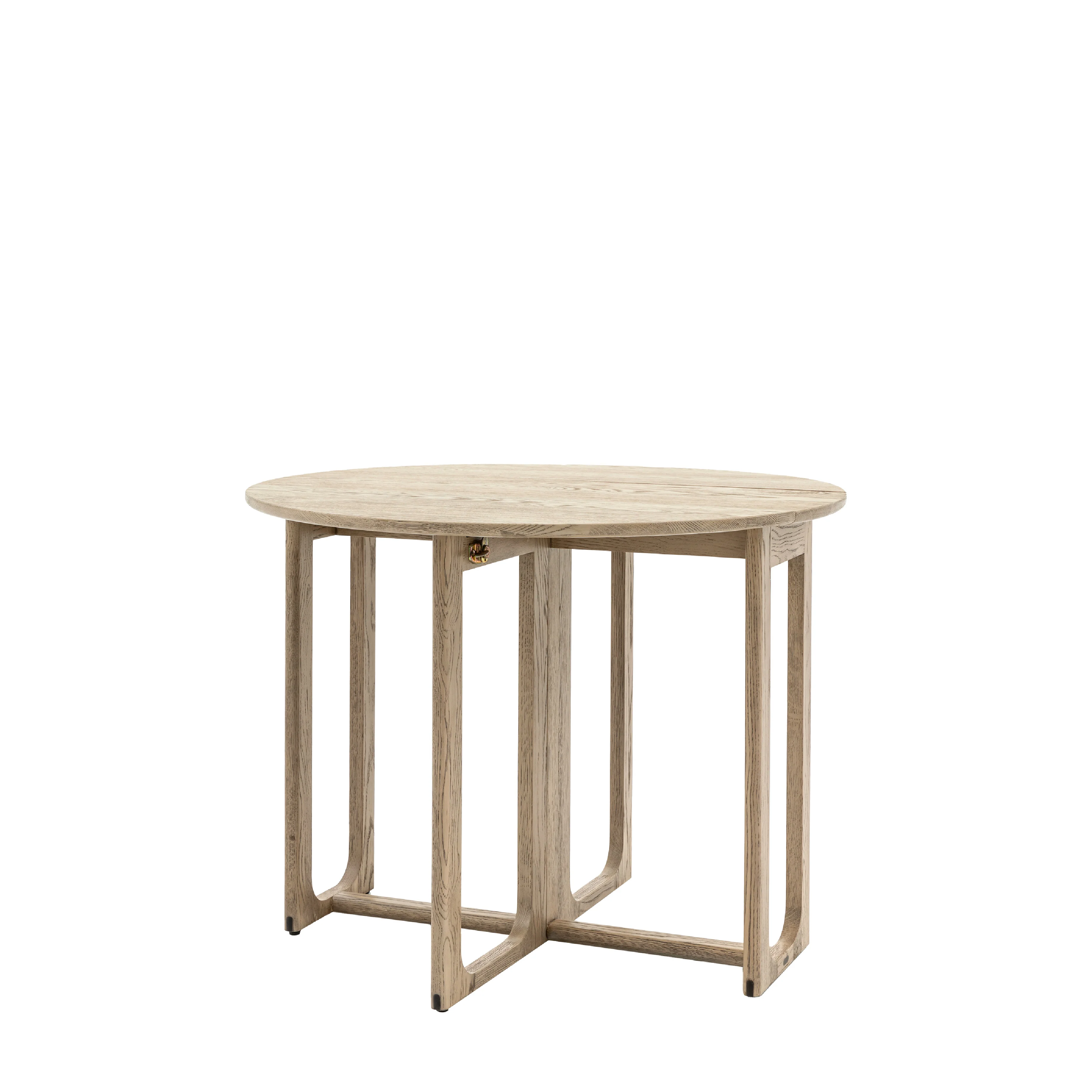 Craft Oak Folding Round Dining Table | Smoked - Image 3