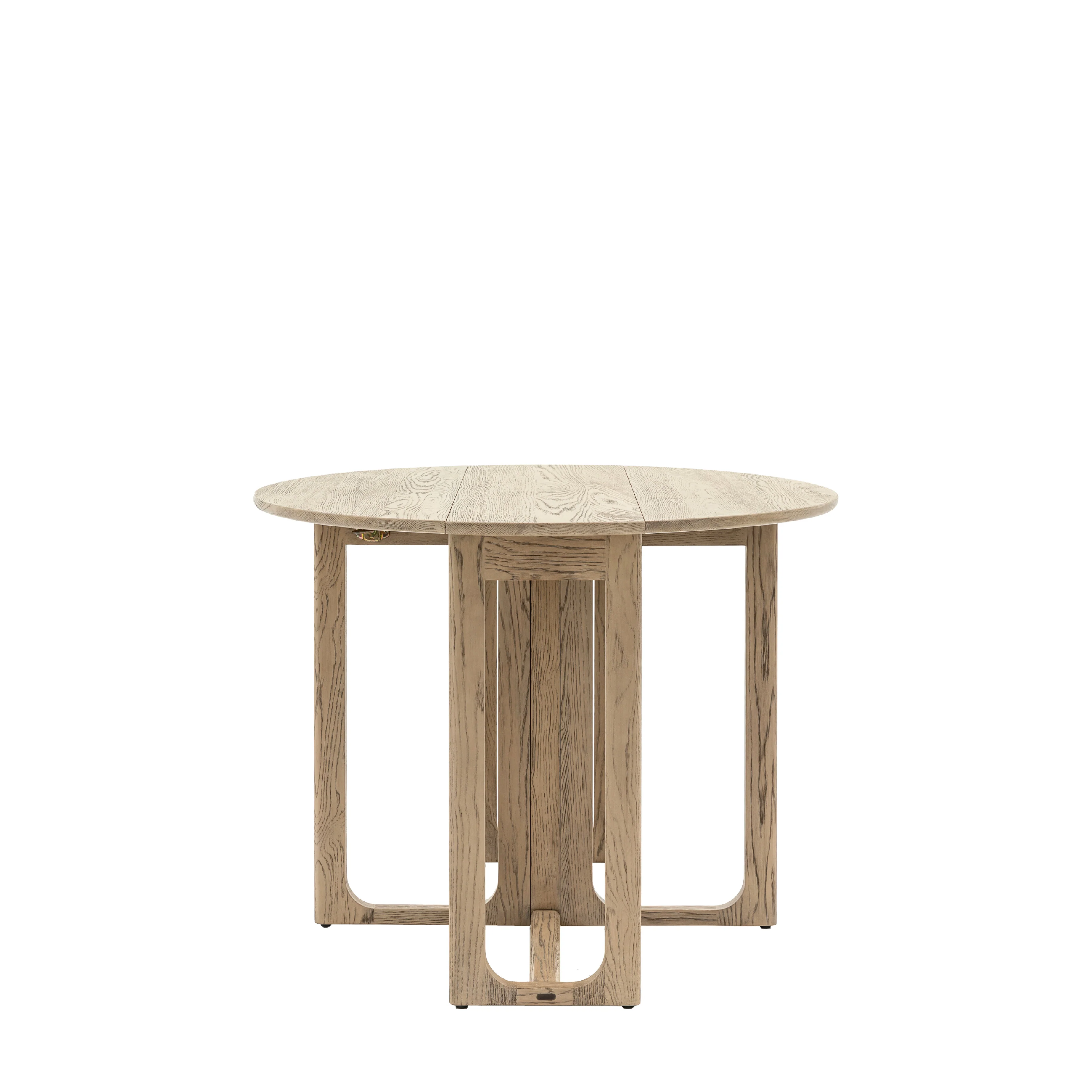 Craft Oak Folding Round Dining Table | Smoked - Image 4