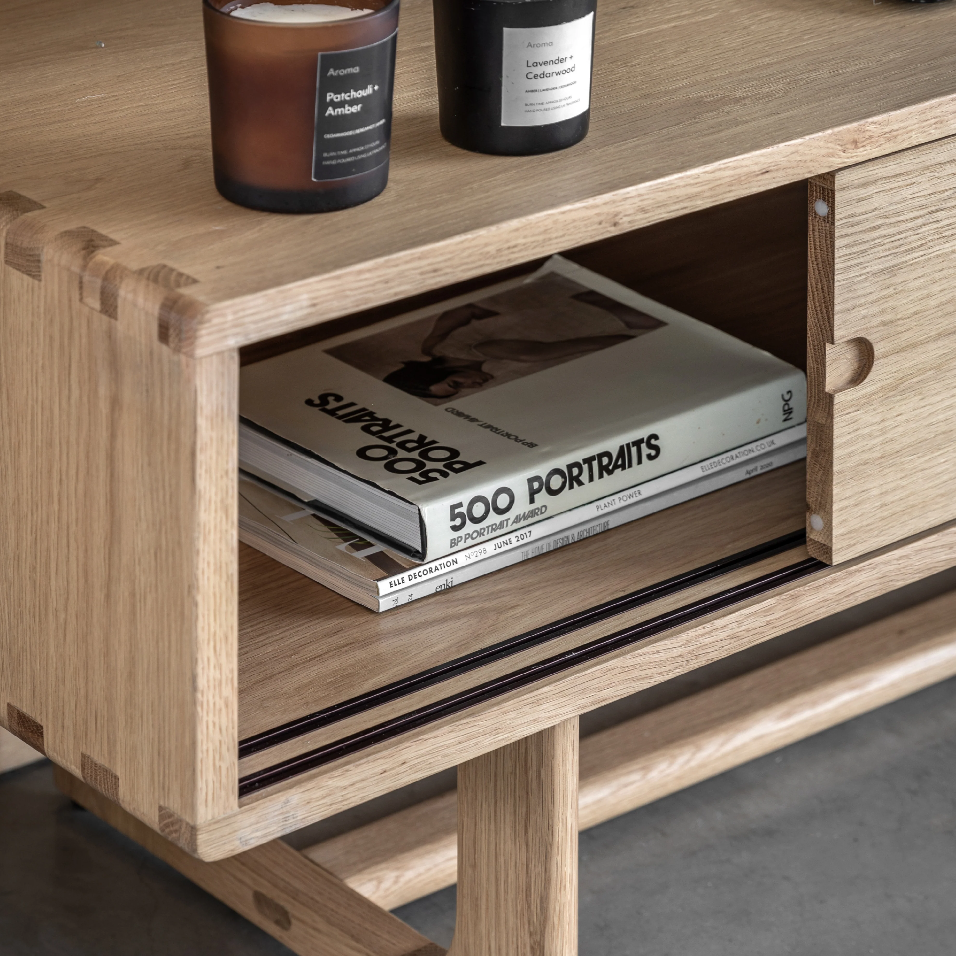 Craft Oak Media Unit | Natural - Image 2