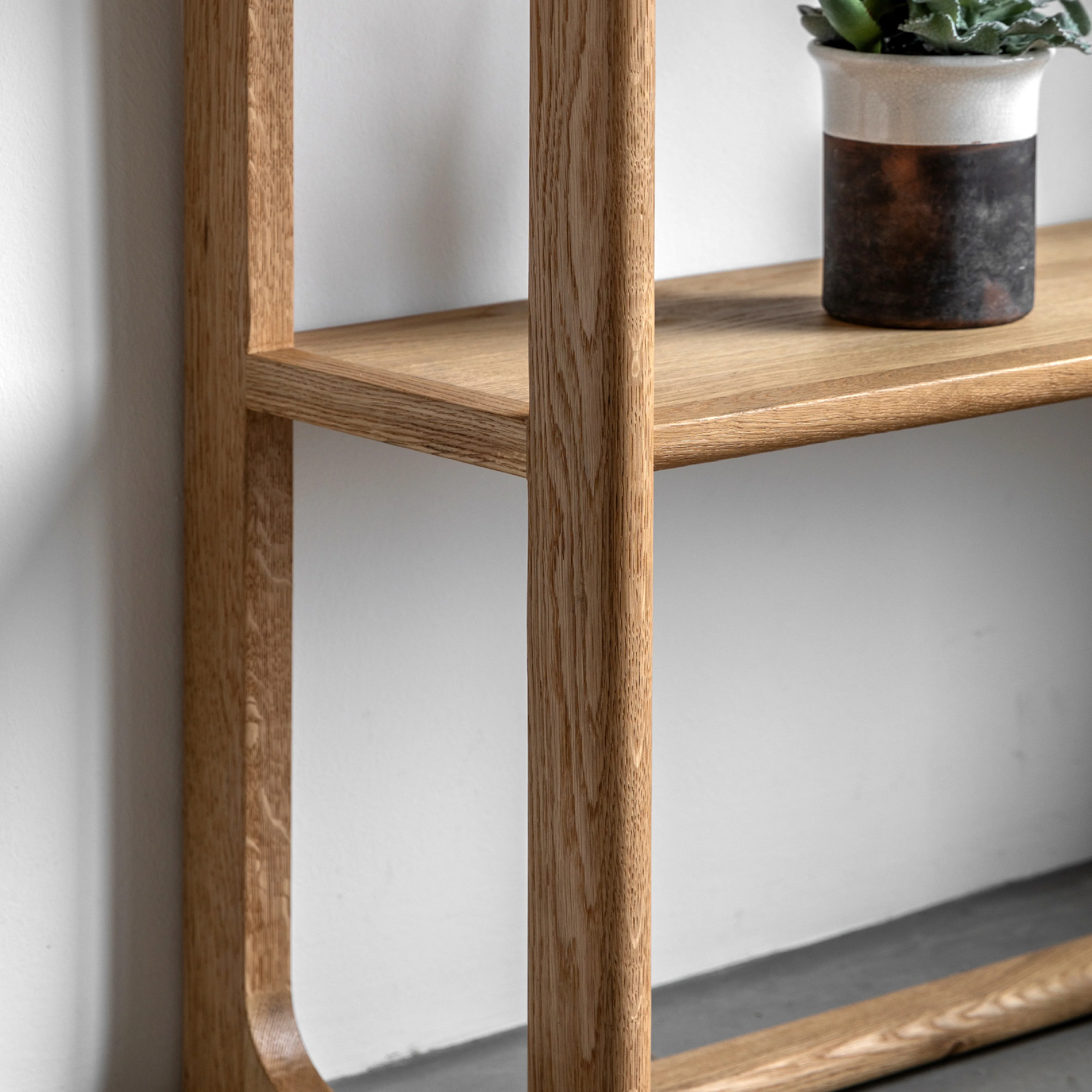 Craft Oak Open Display Unit | Natural | Tall - Image 2