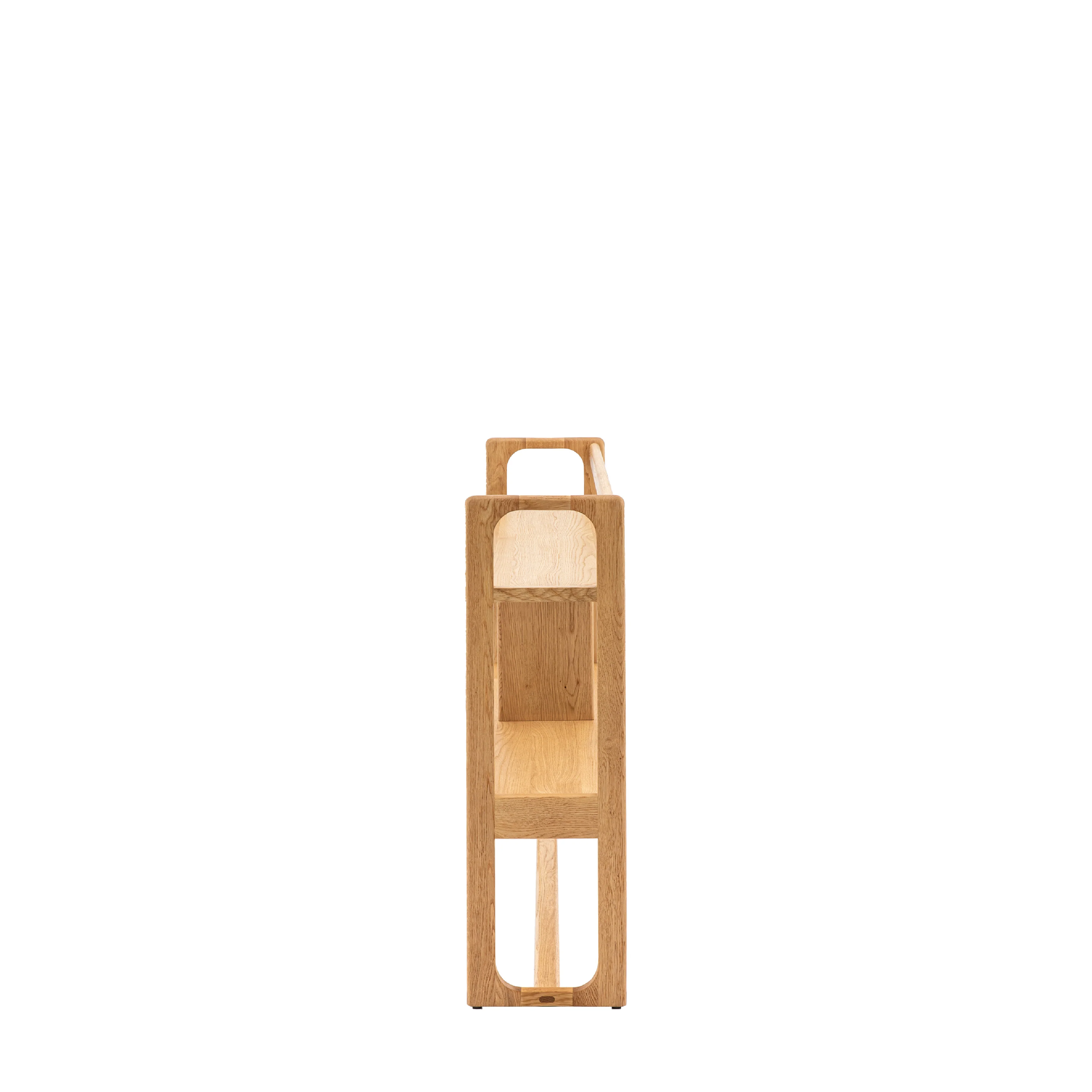 Craft Oak Open Display Unit | Natural | Wide - Image 4