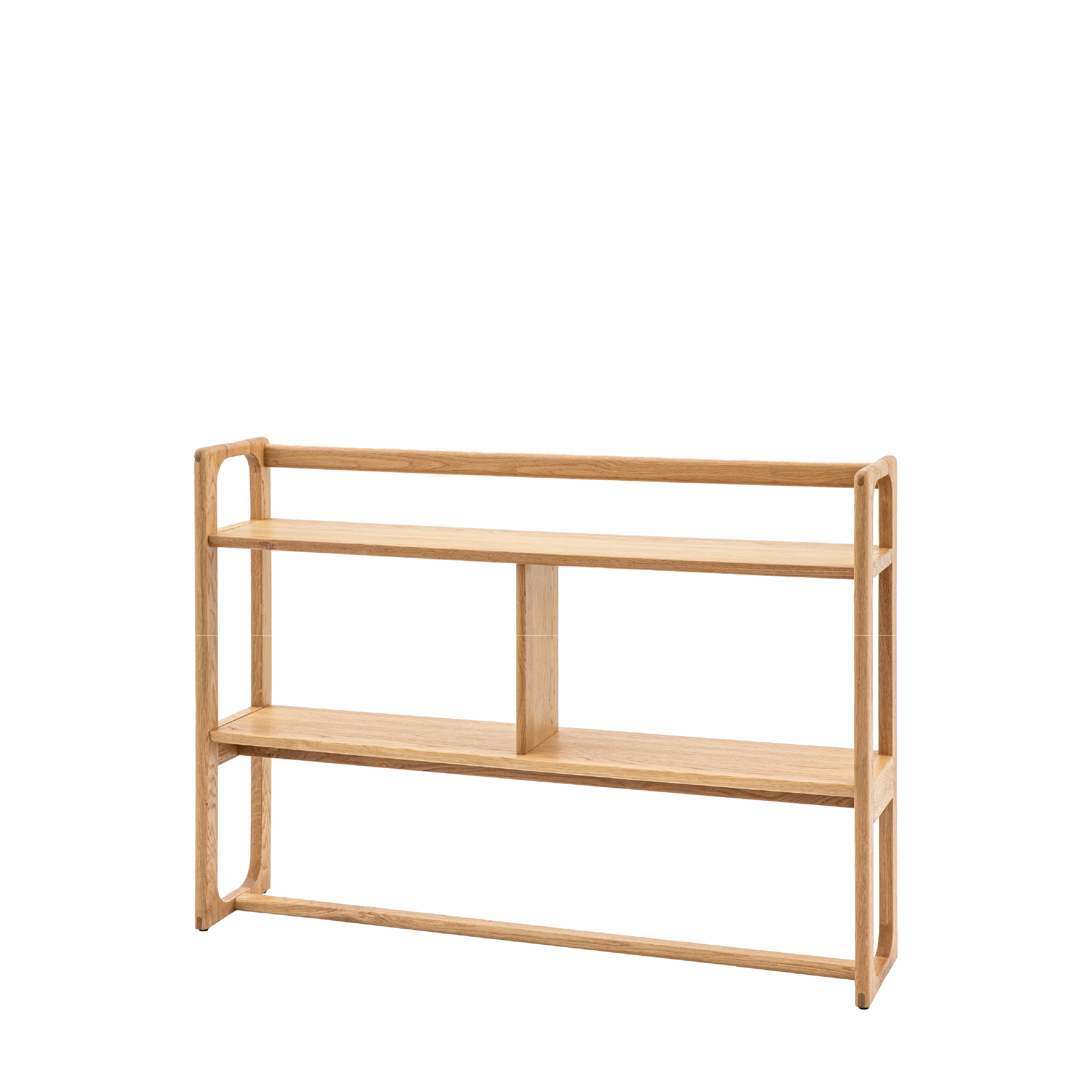 Craft Oak Open Display Unit | Natural | Wide - Image 5