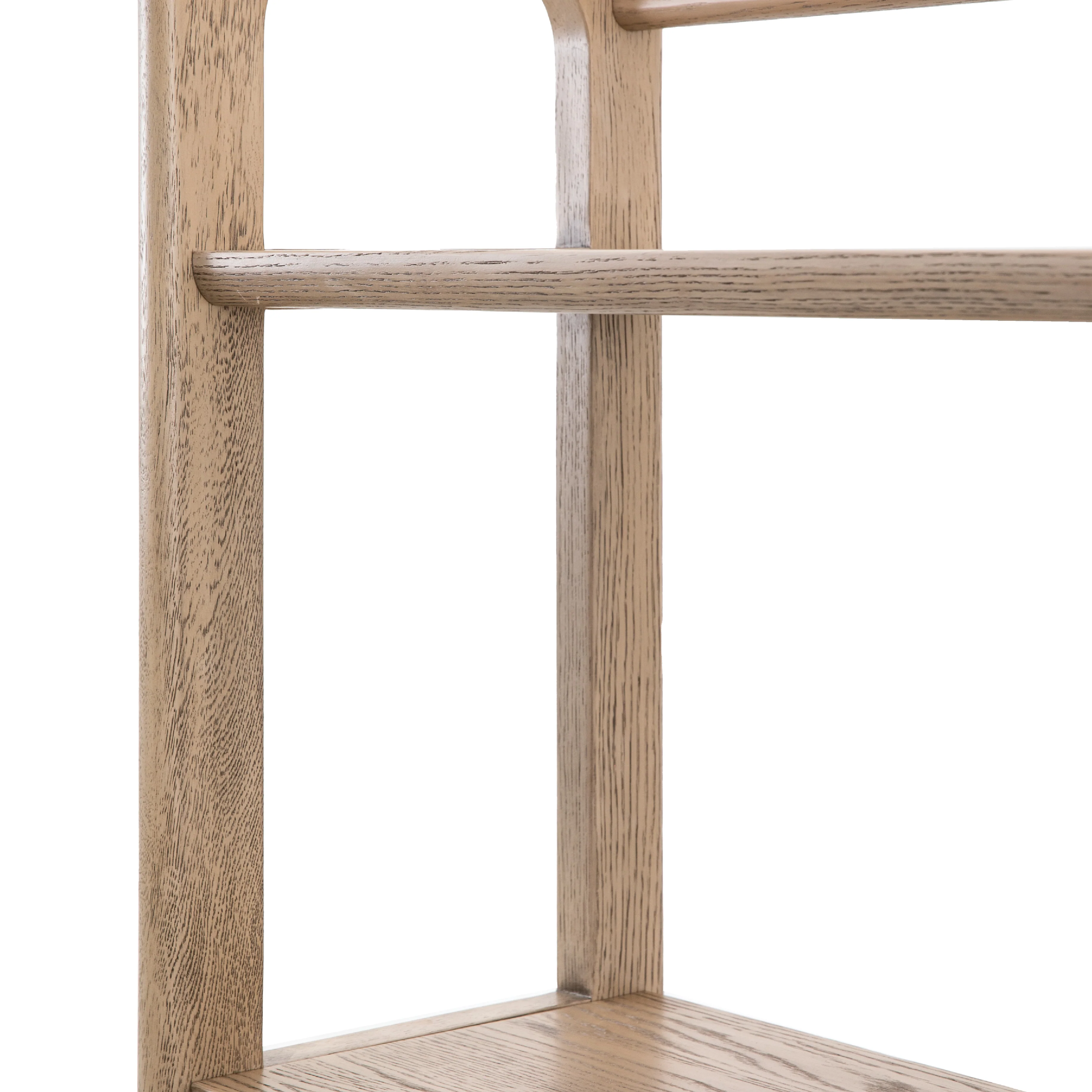 Craft Oak Open Display Unit | Smoked | Tall - Image 2