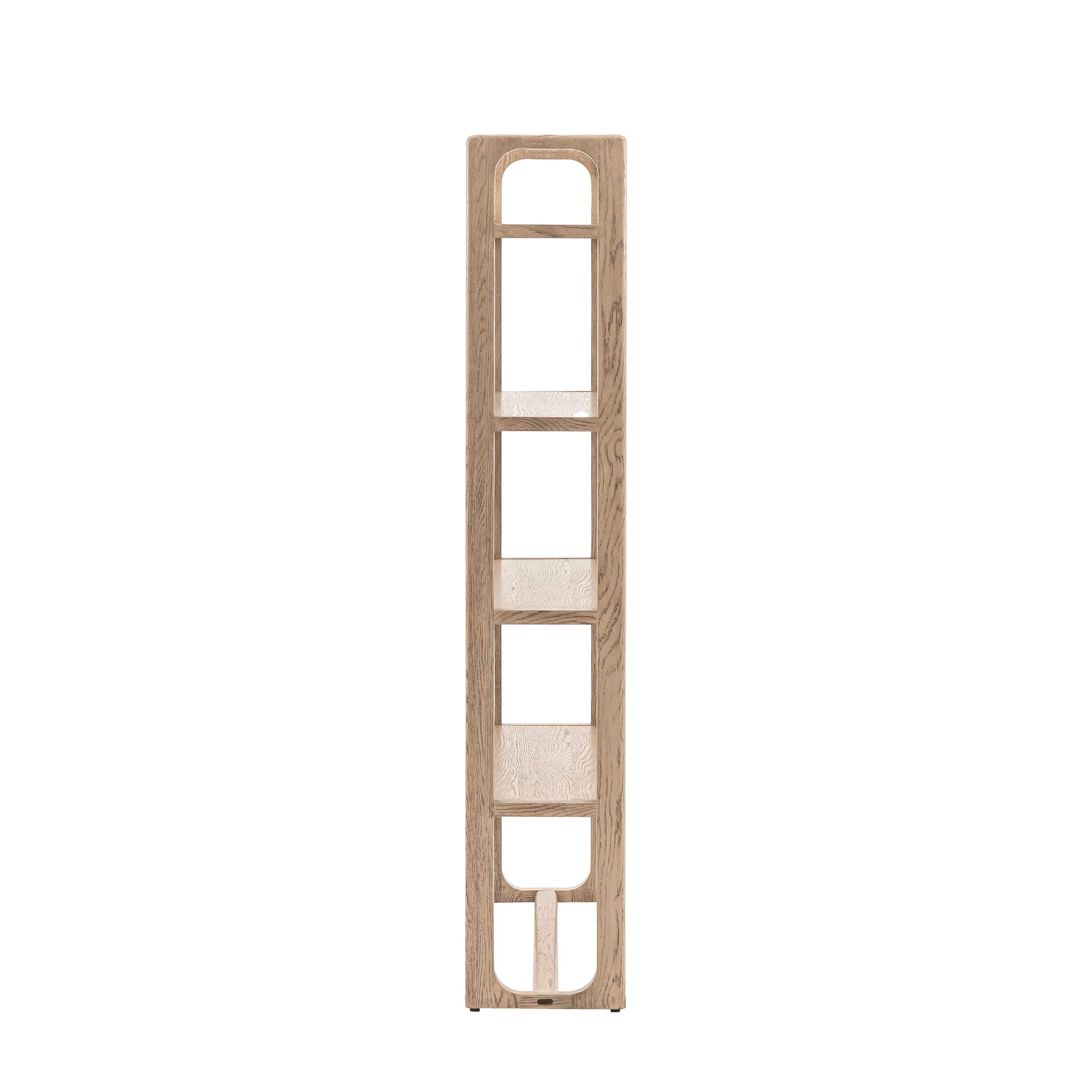 Craft Oak Open Display Unit | Smoked | Tall - Image 4