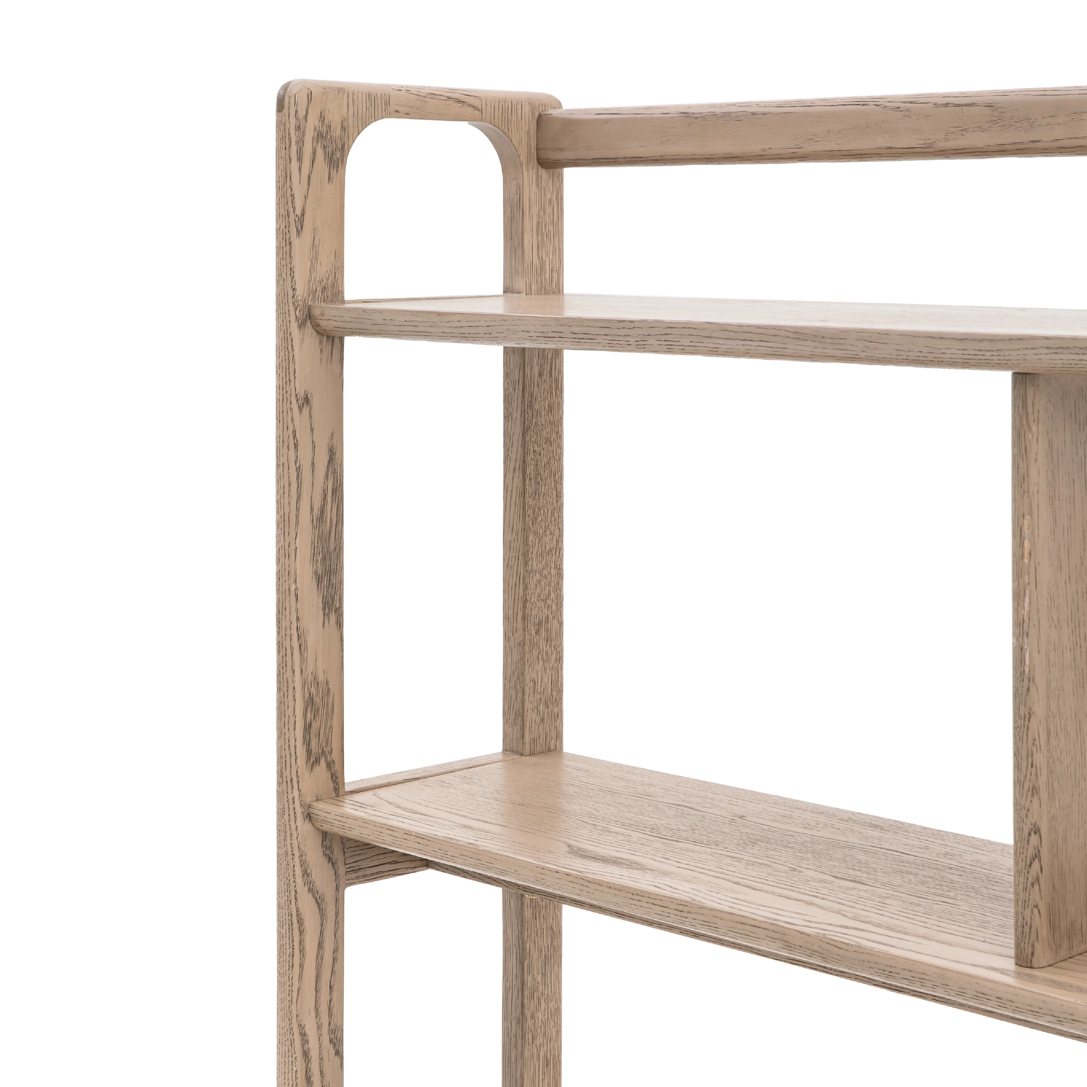 Craft Oak Open Display Unit | Smoked | Wide - Image 5