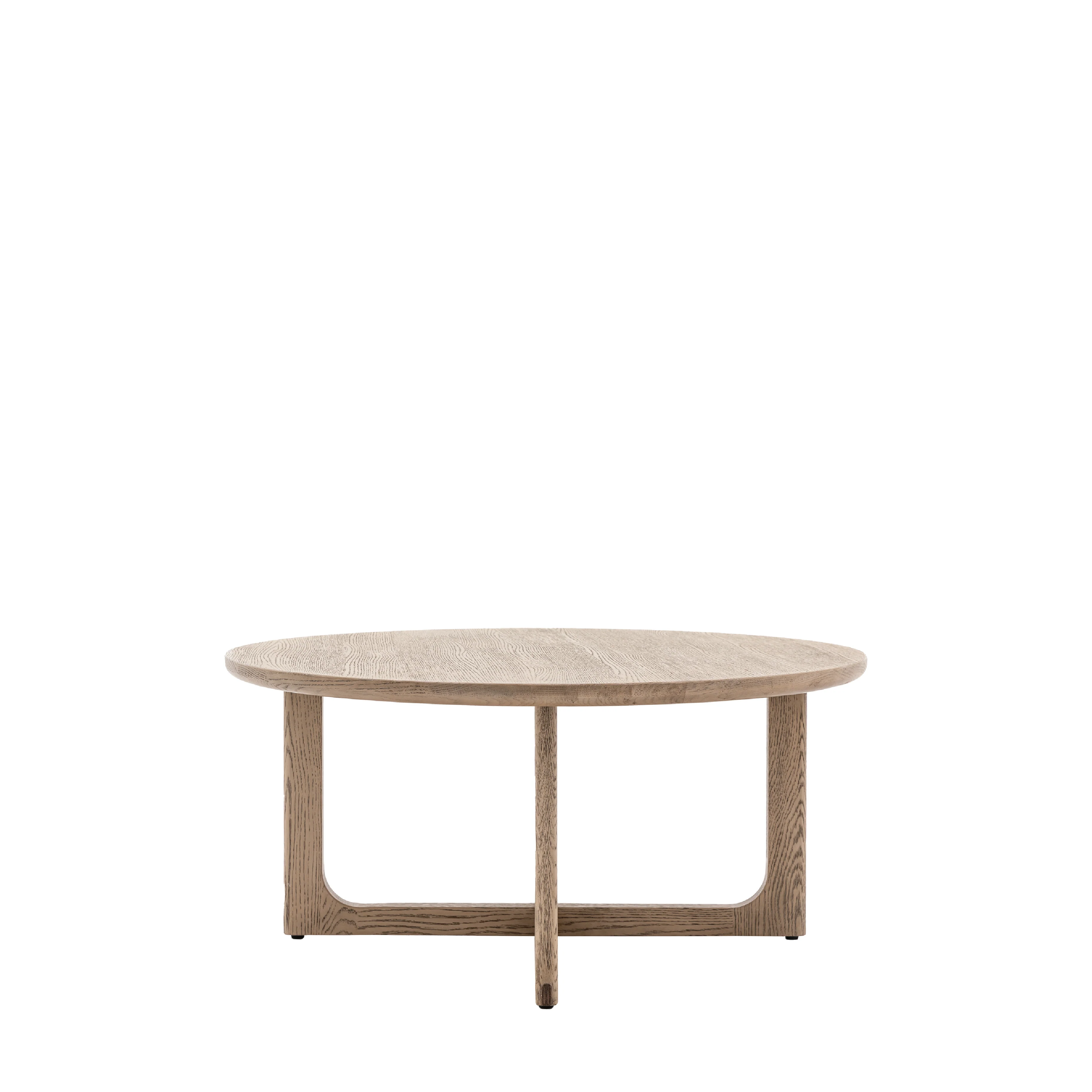 Craft Oak Round Coffee Table | Smoked - Image 3