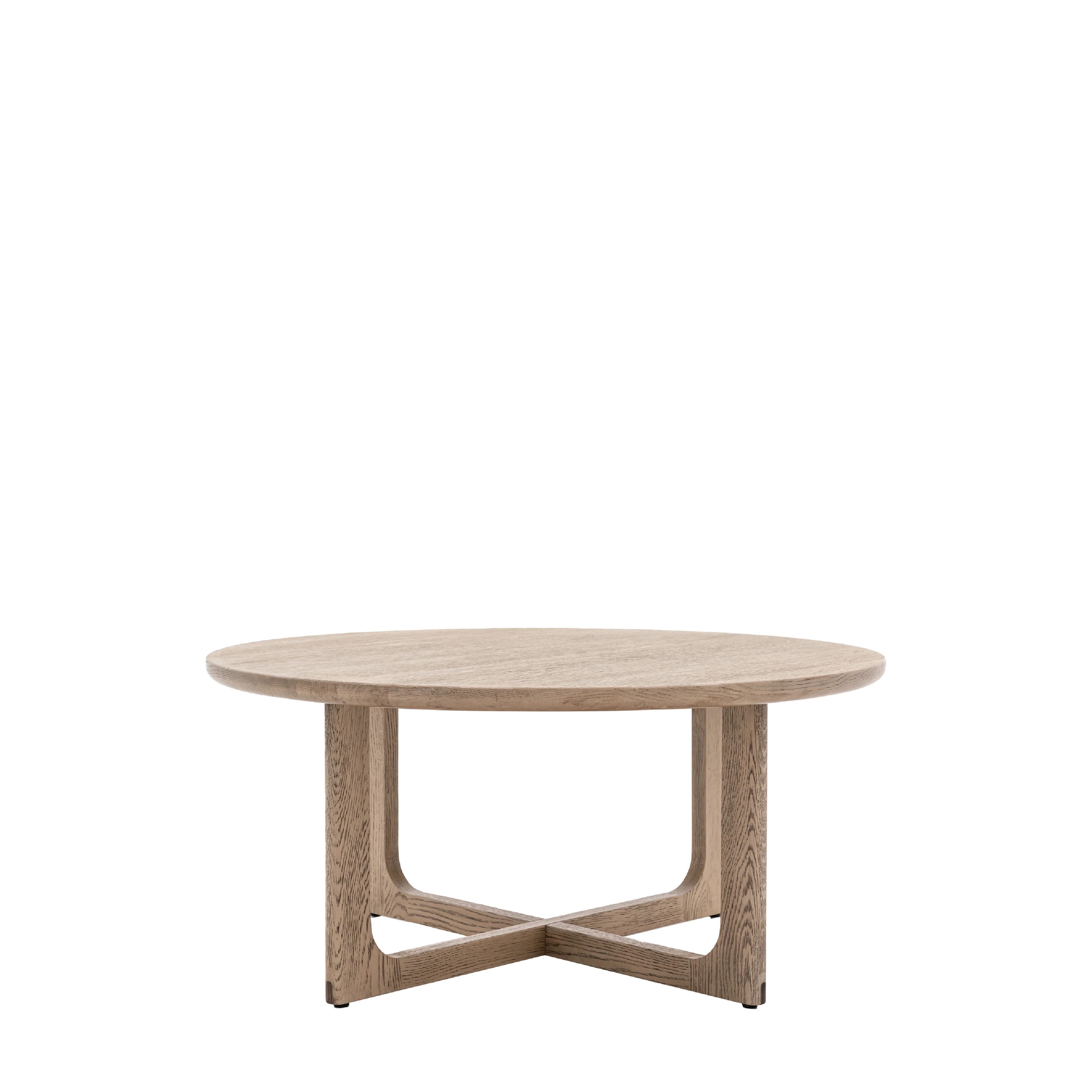 Craft Oak Round Coffee Table | Smoked - Image 4