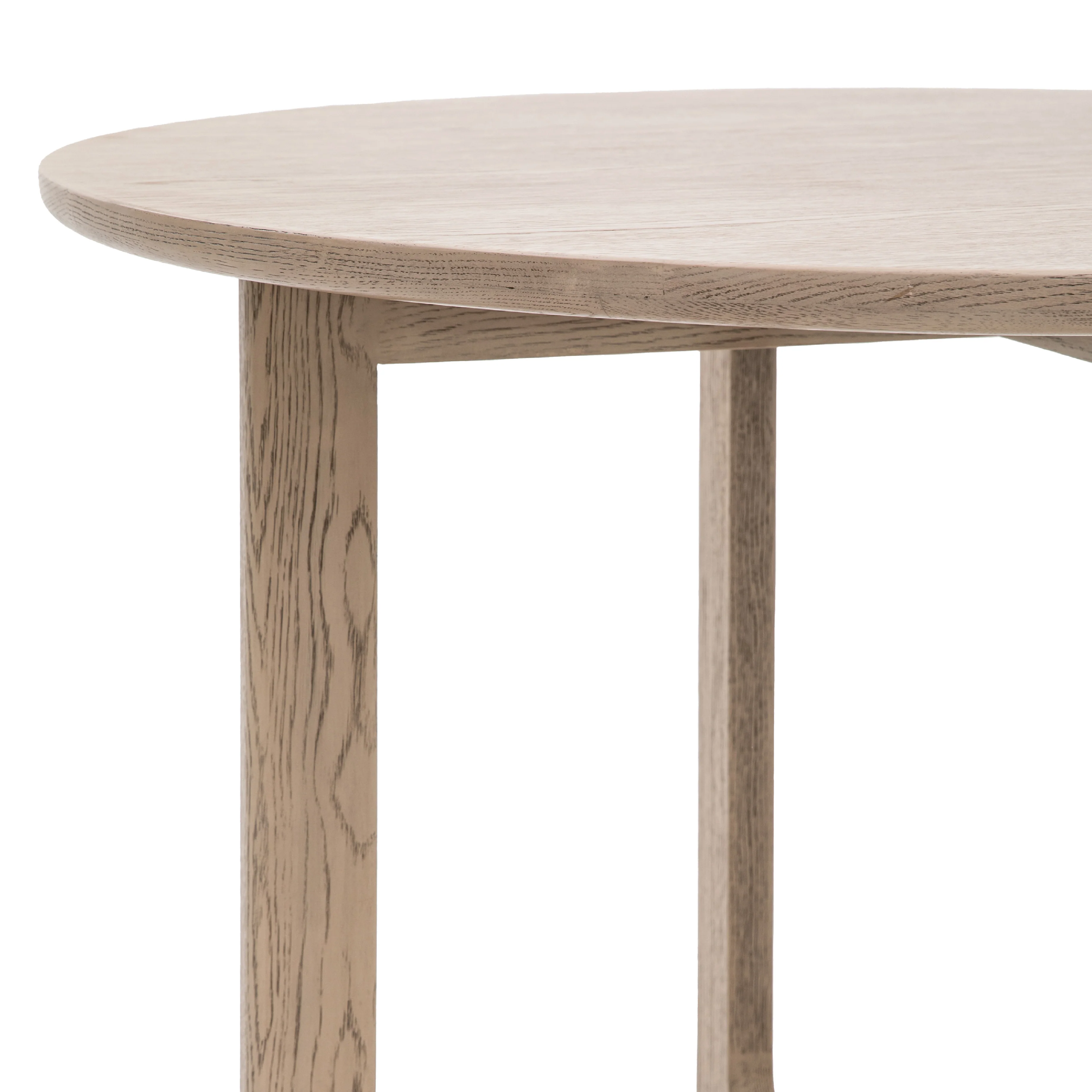 Craft Oak Round Dining Table | Smoked - Image 5