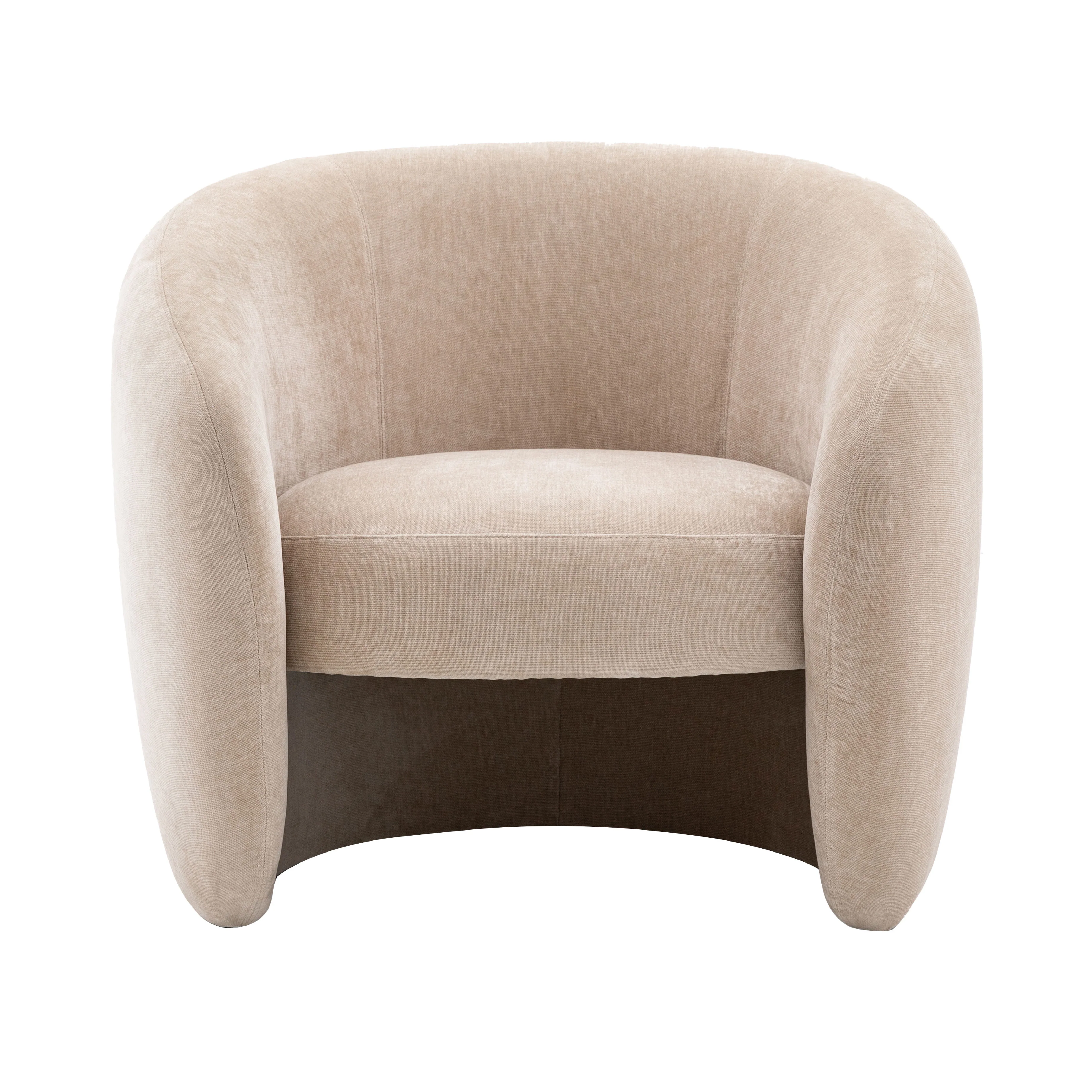 Curvo Retro Armchair | Cream - Image 3