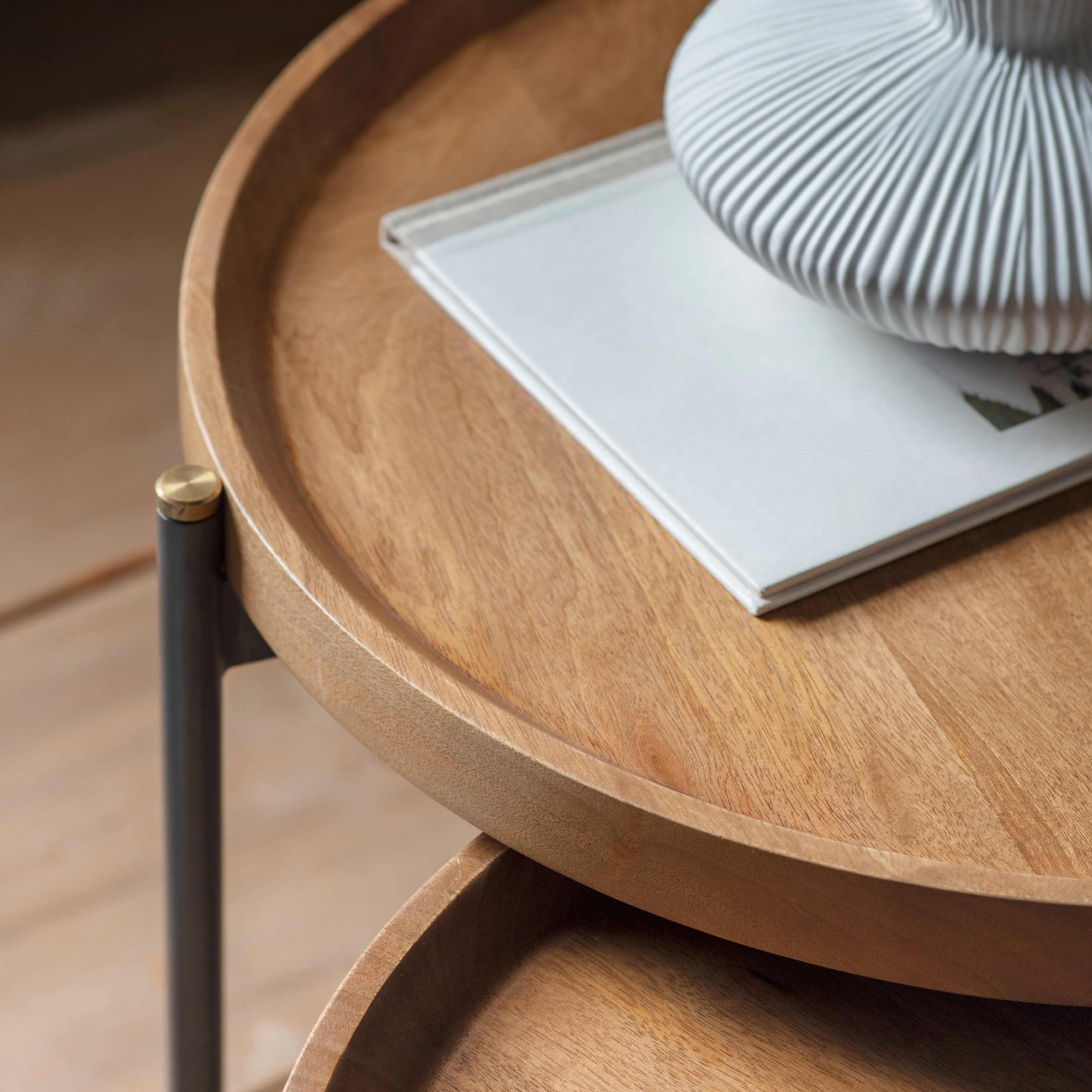 Dakota Table Nest | Mango Wood | Set of 2 - Image 2