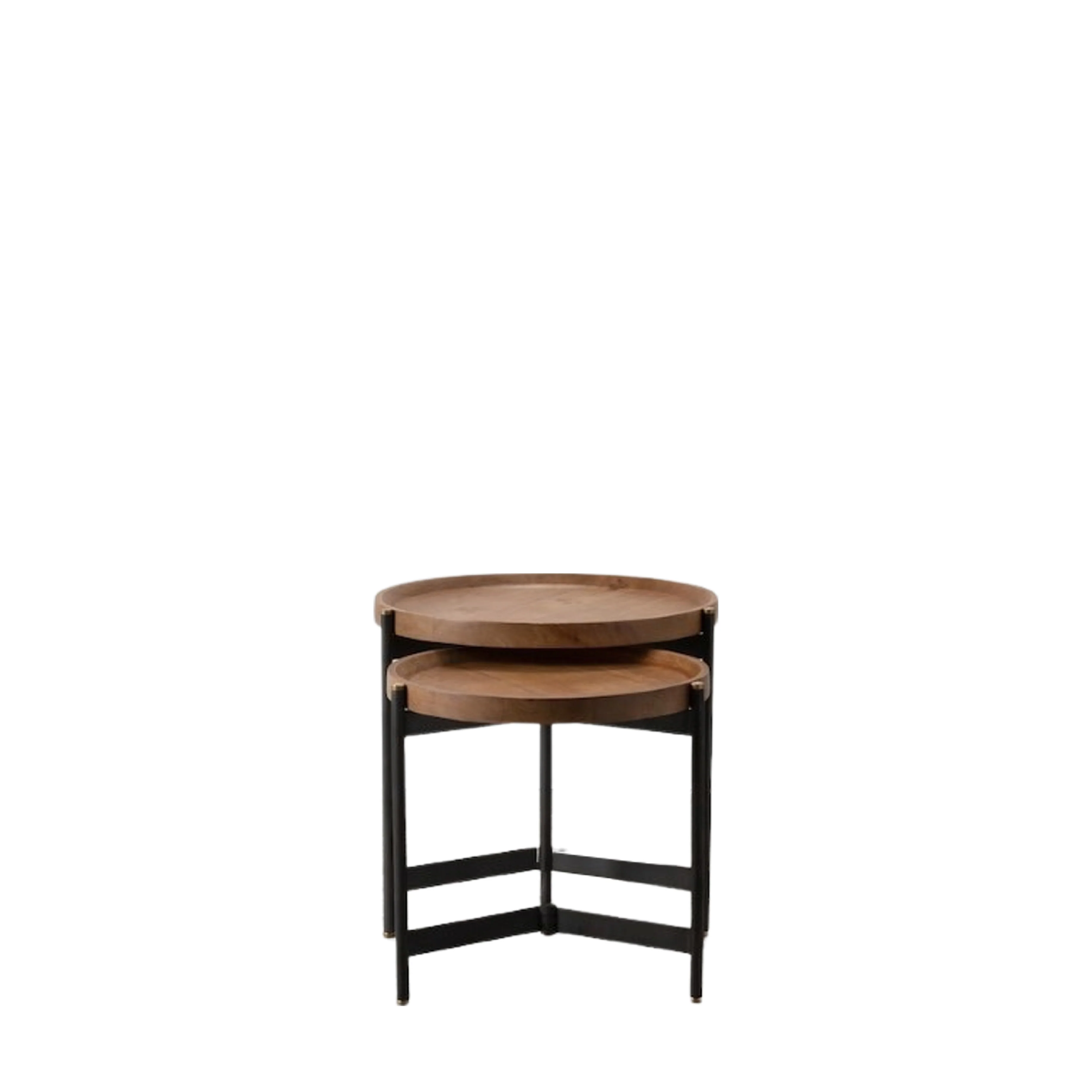 Dakota Table Nest | Mango Wood | Set of 2 - Image 3