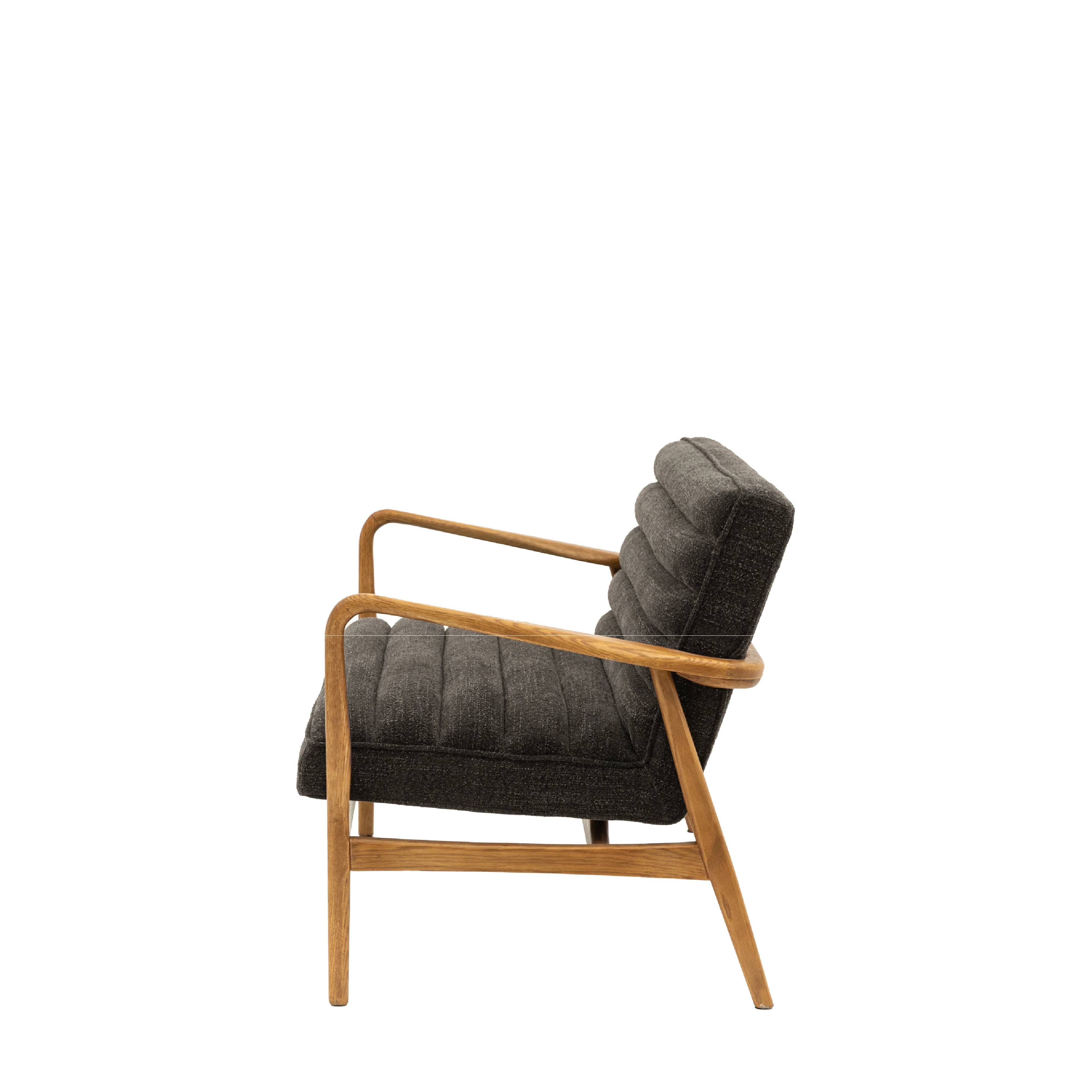 Datsun Boucle 2 Seat Sofa | Charcoal - Image 4