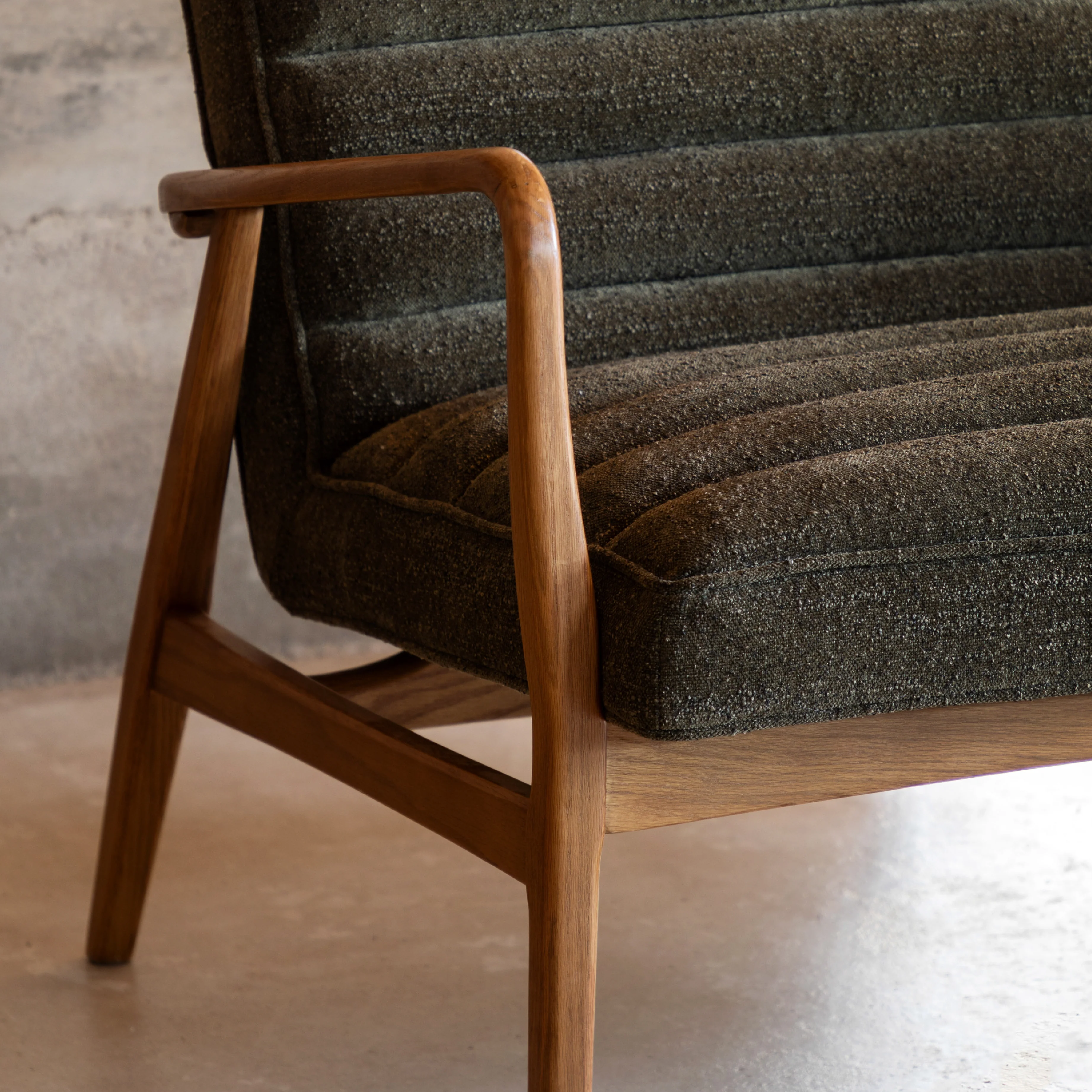 Datsun Boucle 2 Seat Sofa | Green - Image 2