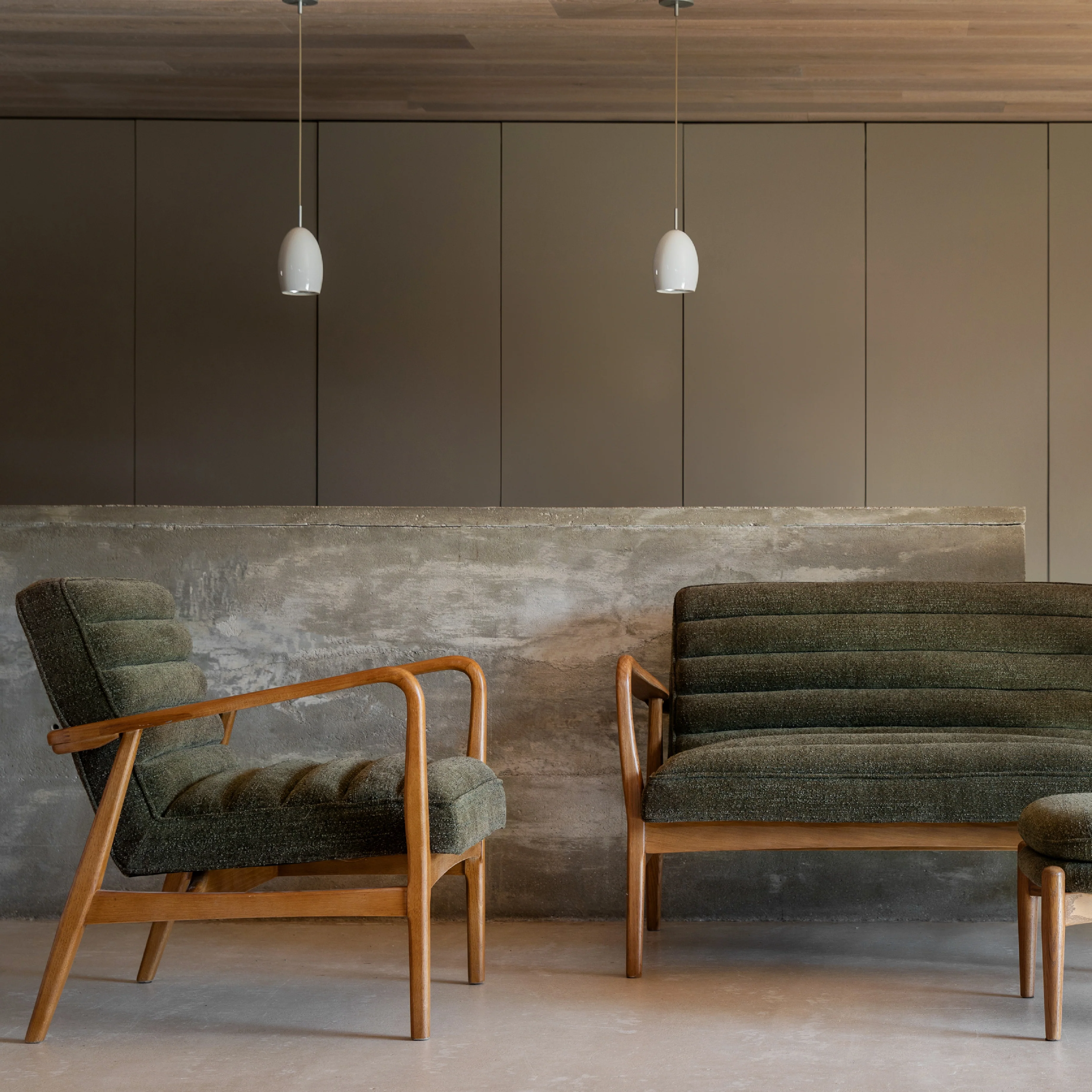 Datsun Boucle Armchair | Green - Image 2