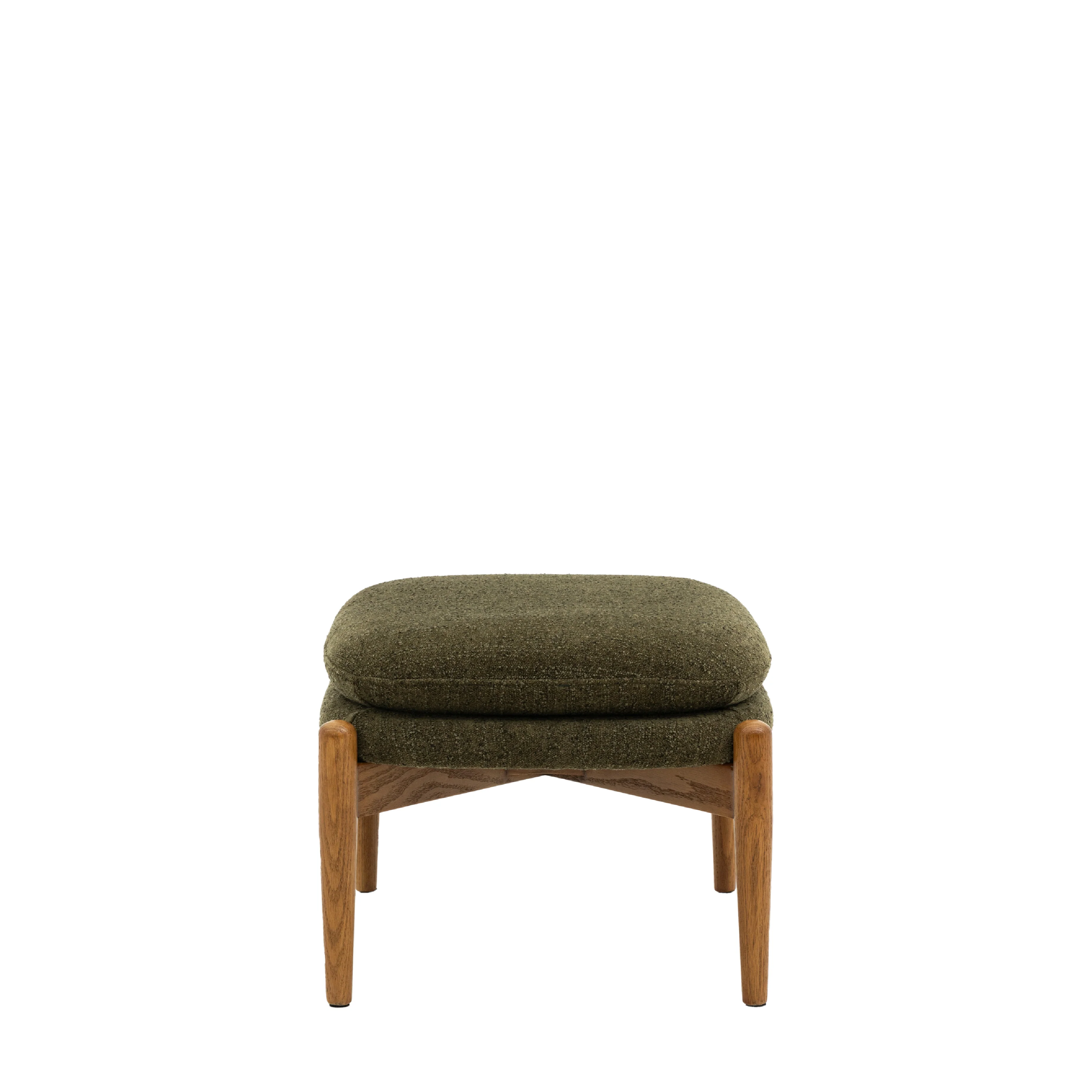 Datsun Boucle Footstool | Green - Image 3