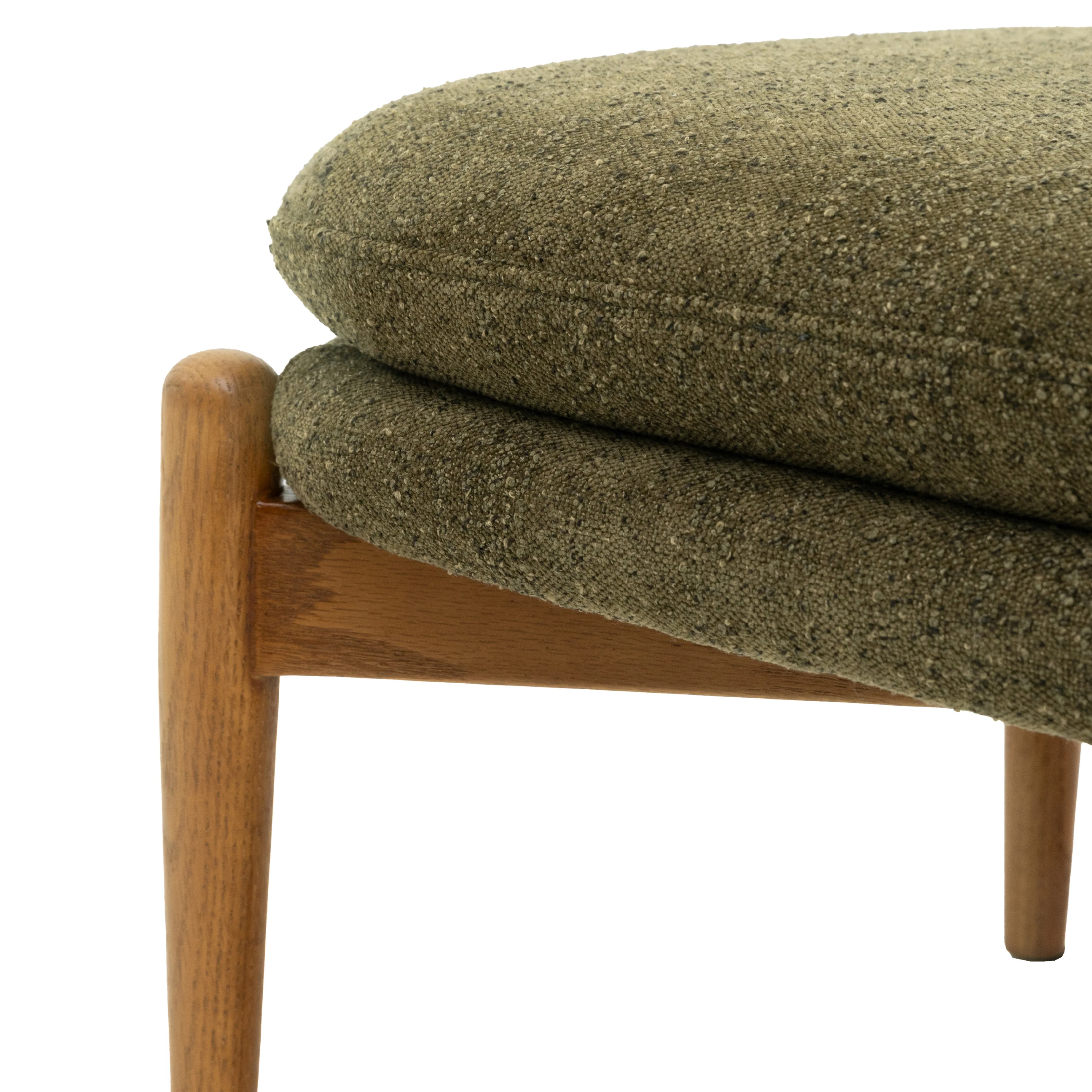 Datsun Boucle Footstool | Green - Image 5