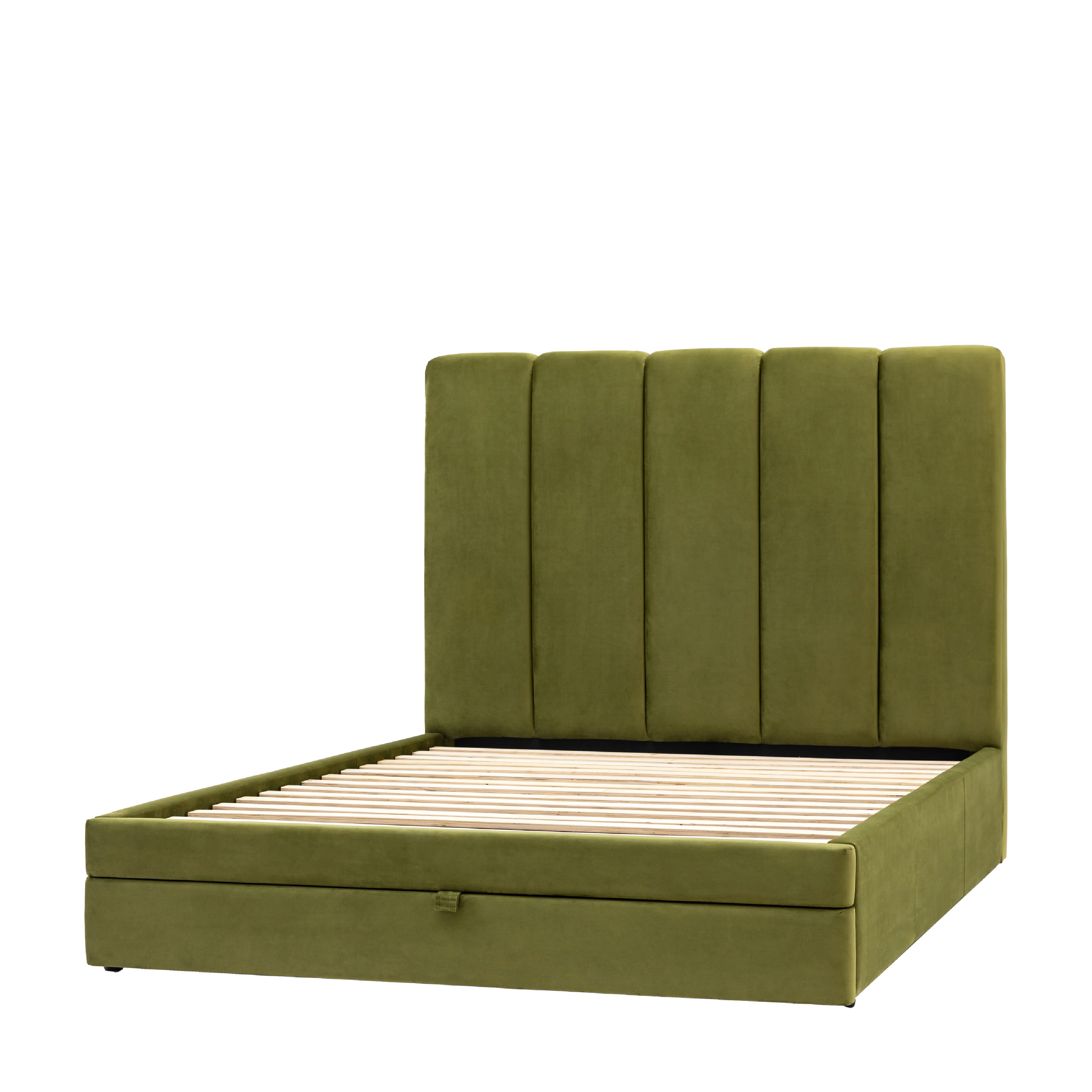 Denton Padded Bed Frame | Olive - Image 2