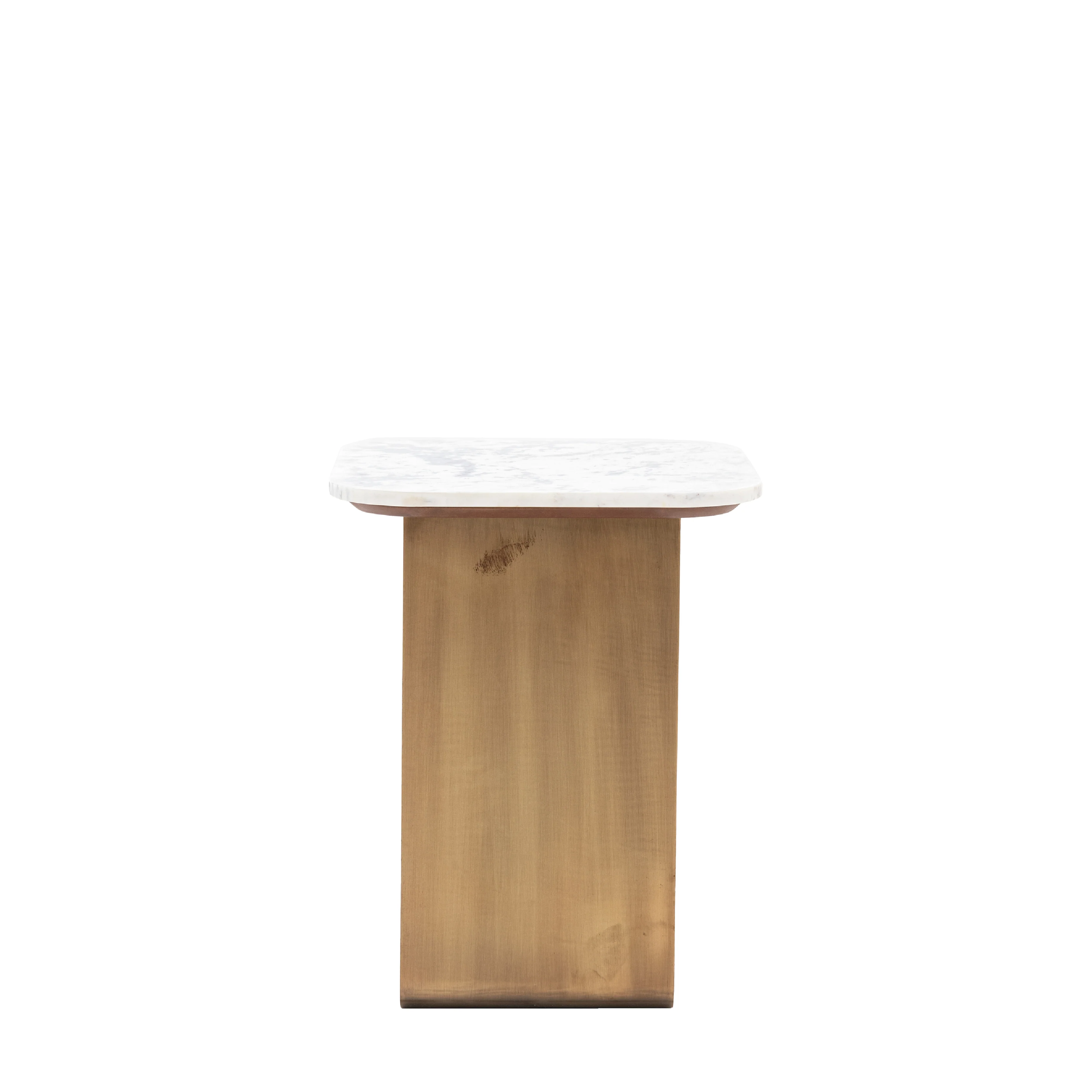 Dorado Marble Top Side Table | Gold - Image 4