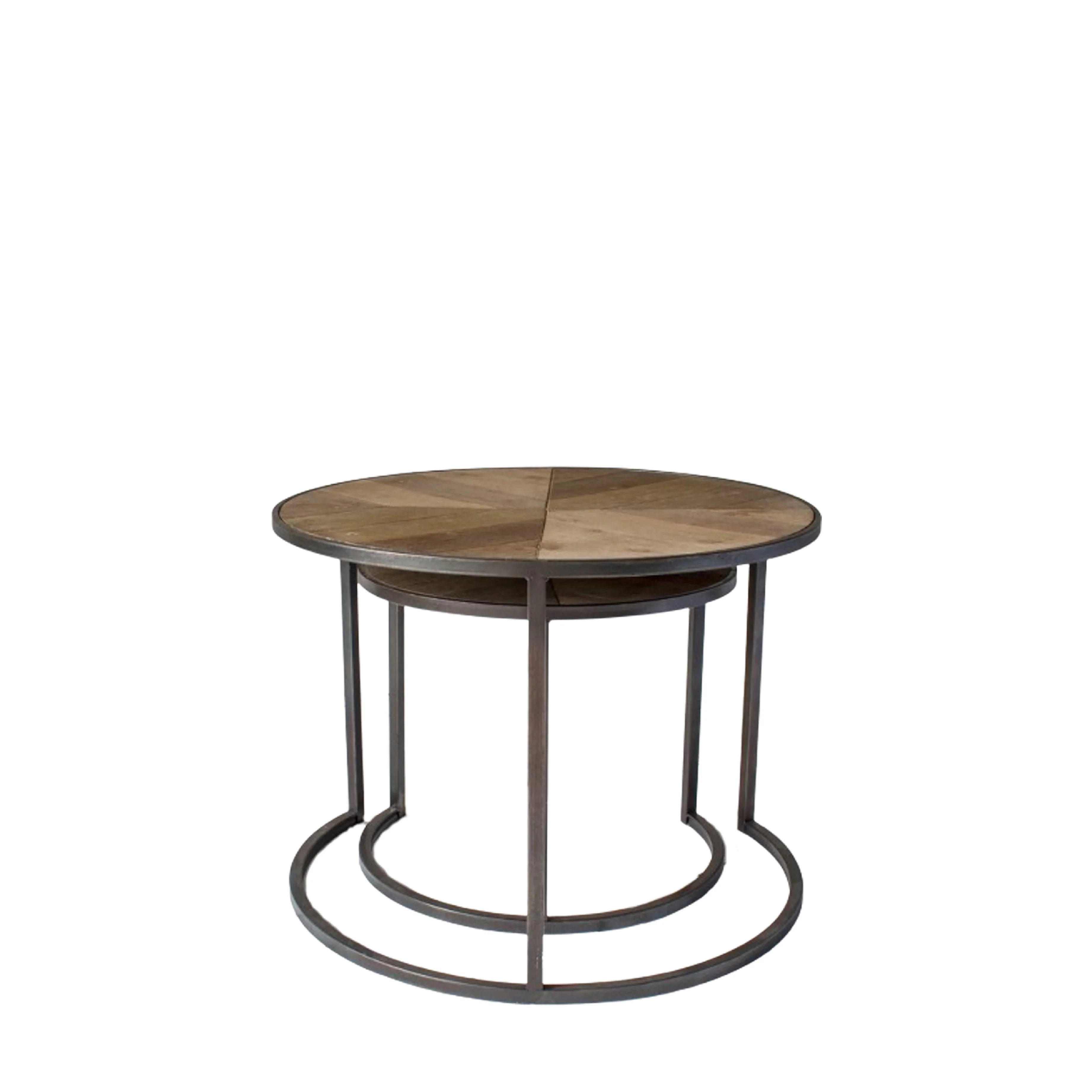 Douglas Chevron Nesting Coffee Tables | Set of 2 - Image 4
