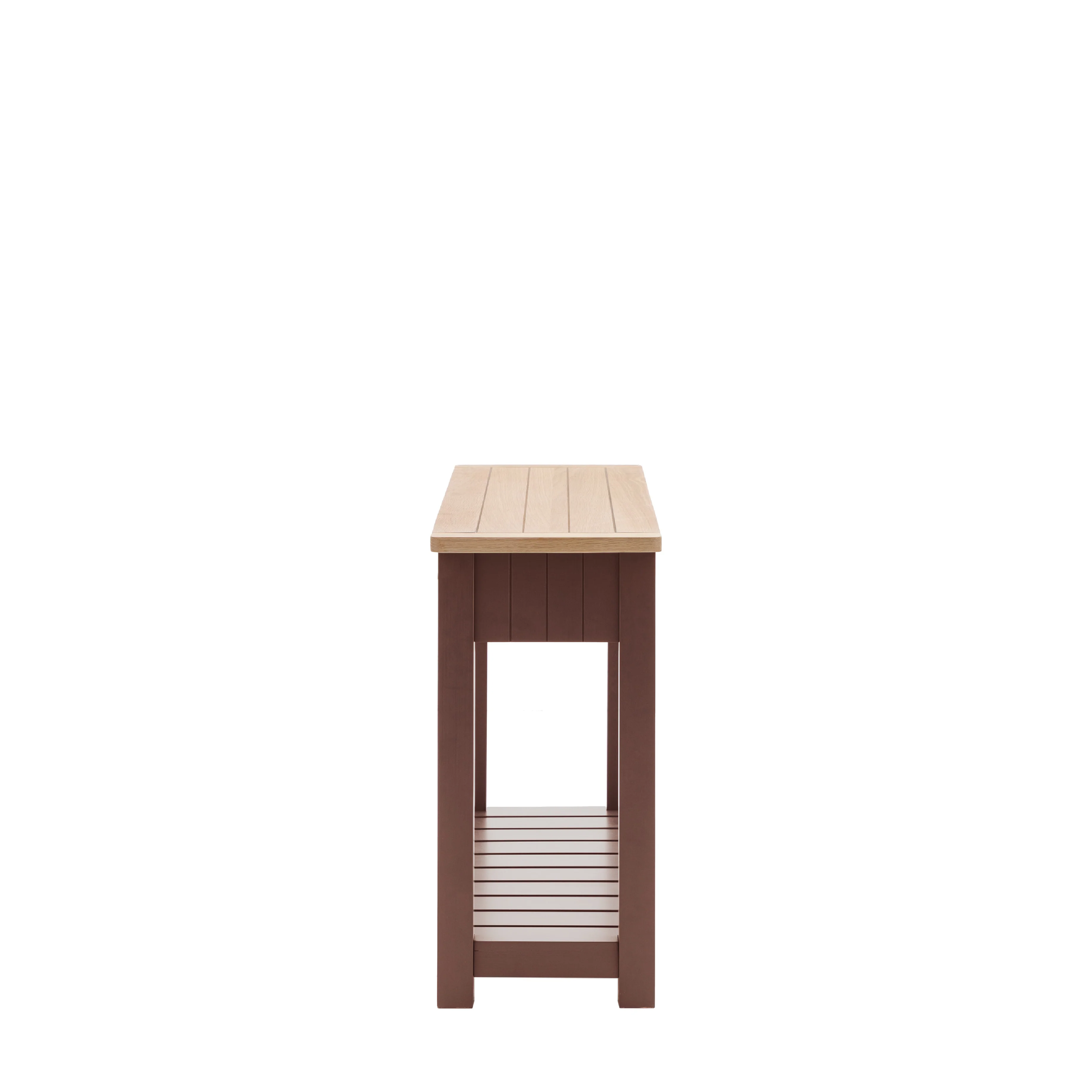 Eton Farmhouse 2 Drawer Console Table | Clay - Image 4