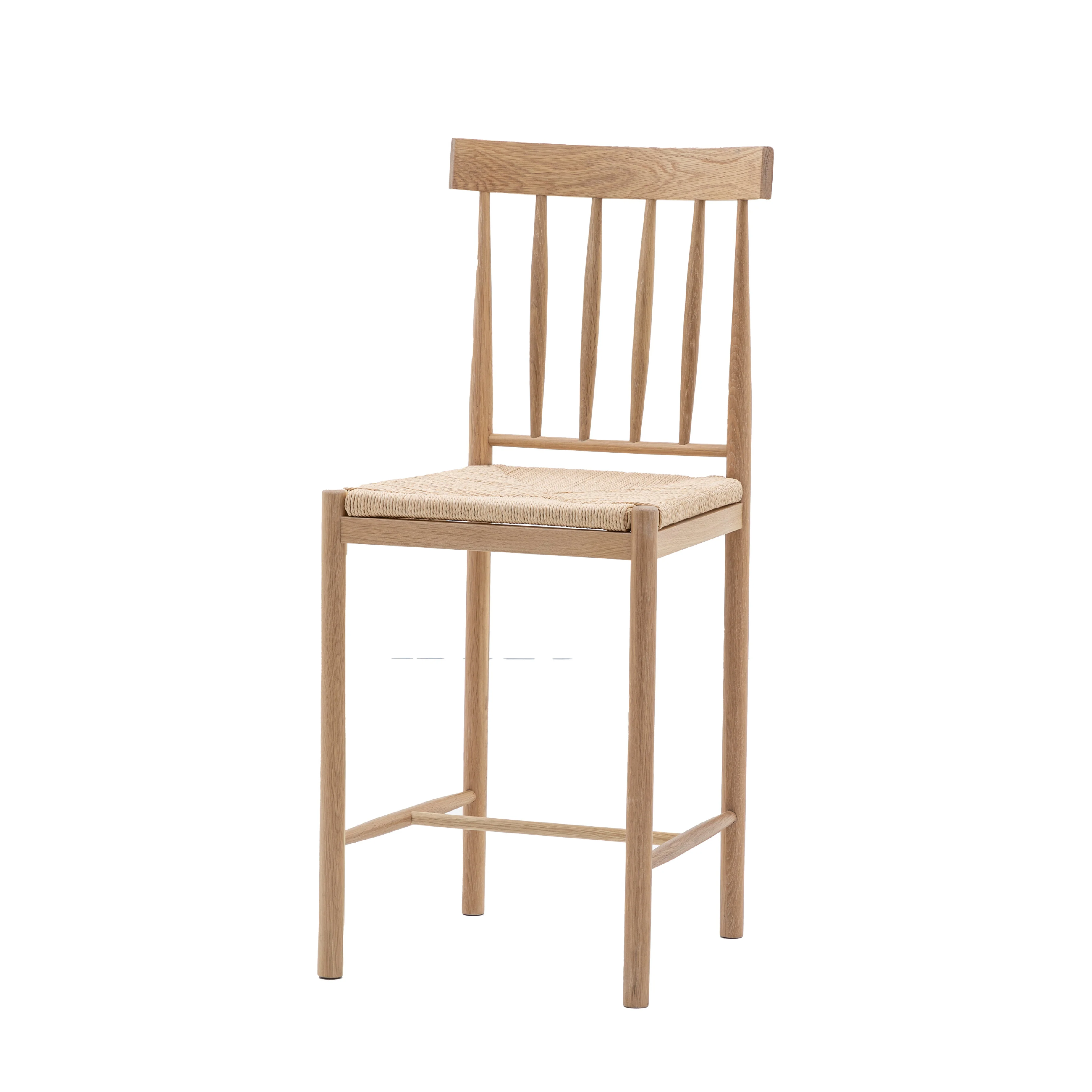 Eton Farmhouse Bar Stools | Natural | Set of 2 - Image 3