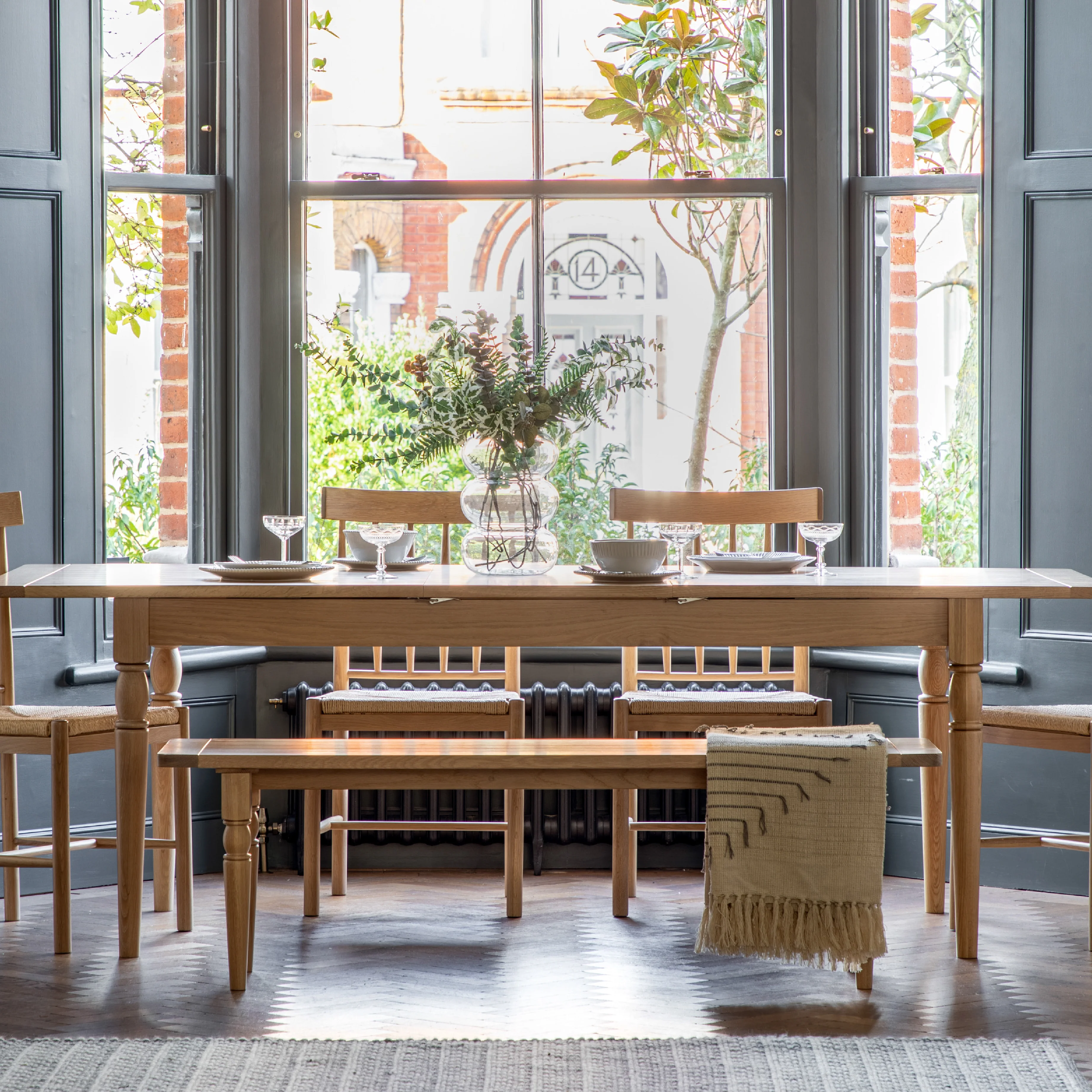 Eton Farmhouse Extending Dining Table | Natural - Image 2