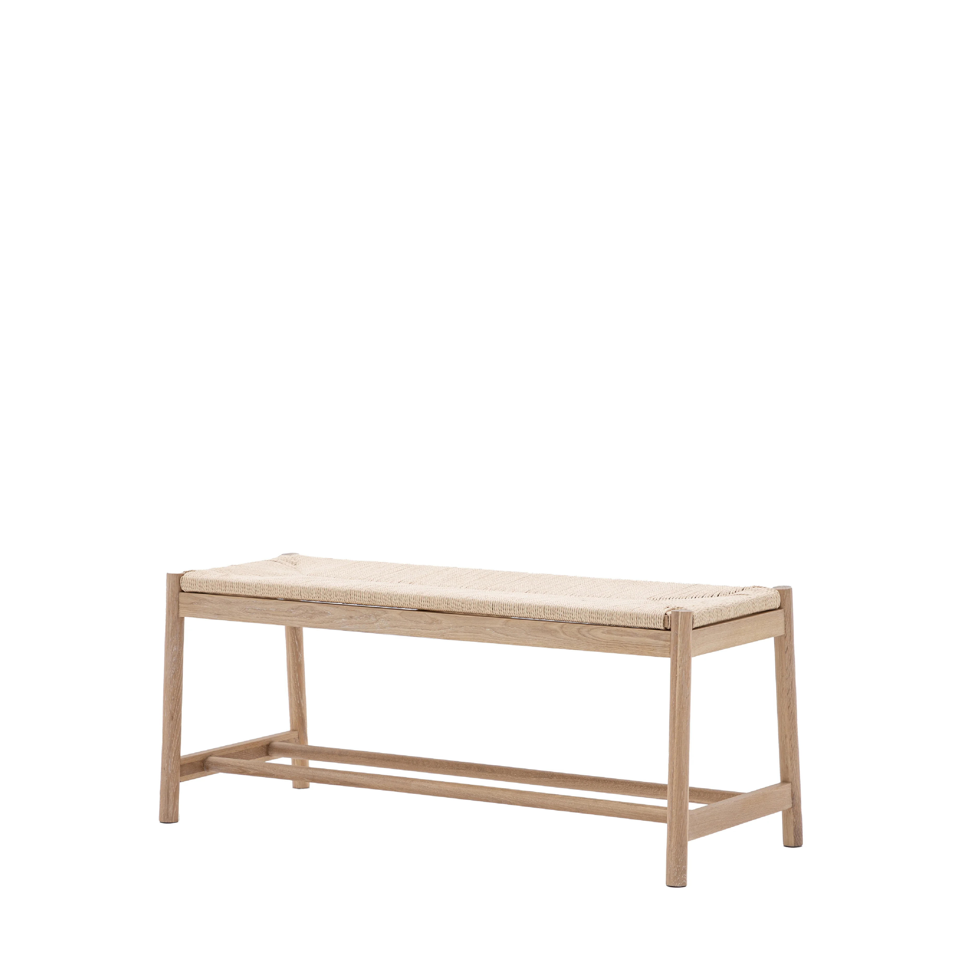 Eton Farmhouse Rope Bench | Natural - Image 3