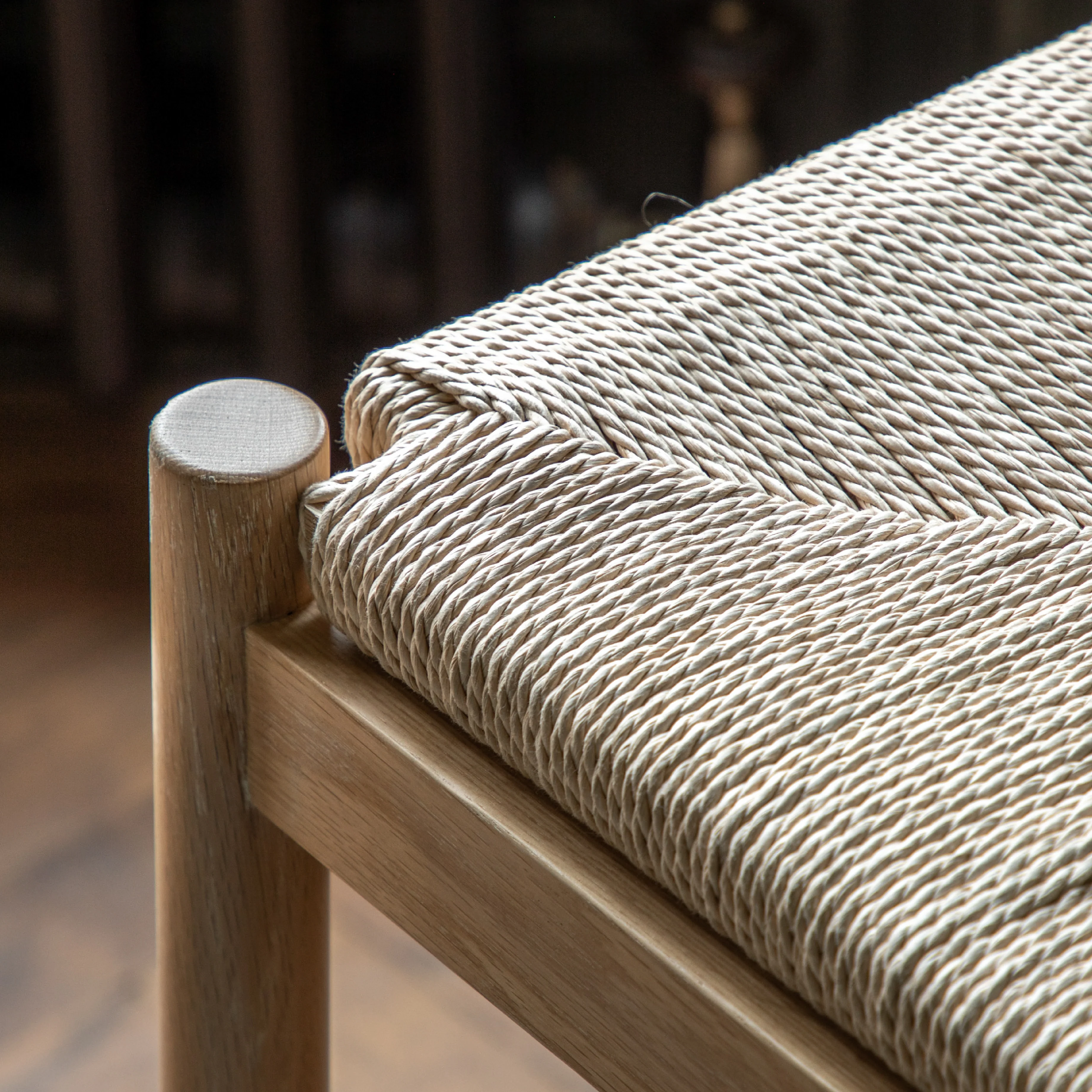 Eton Farmhouse Rope Stool | Natural - Image 2