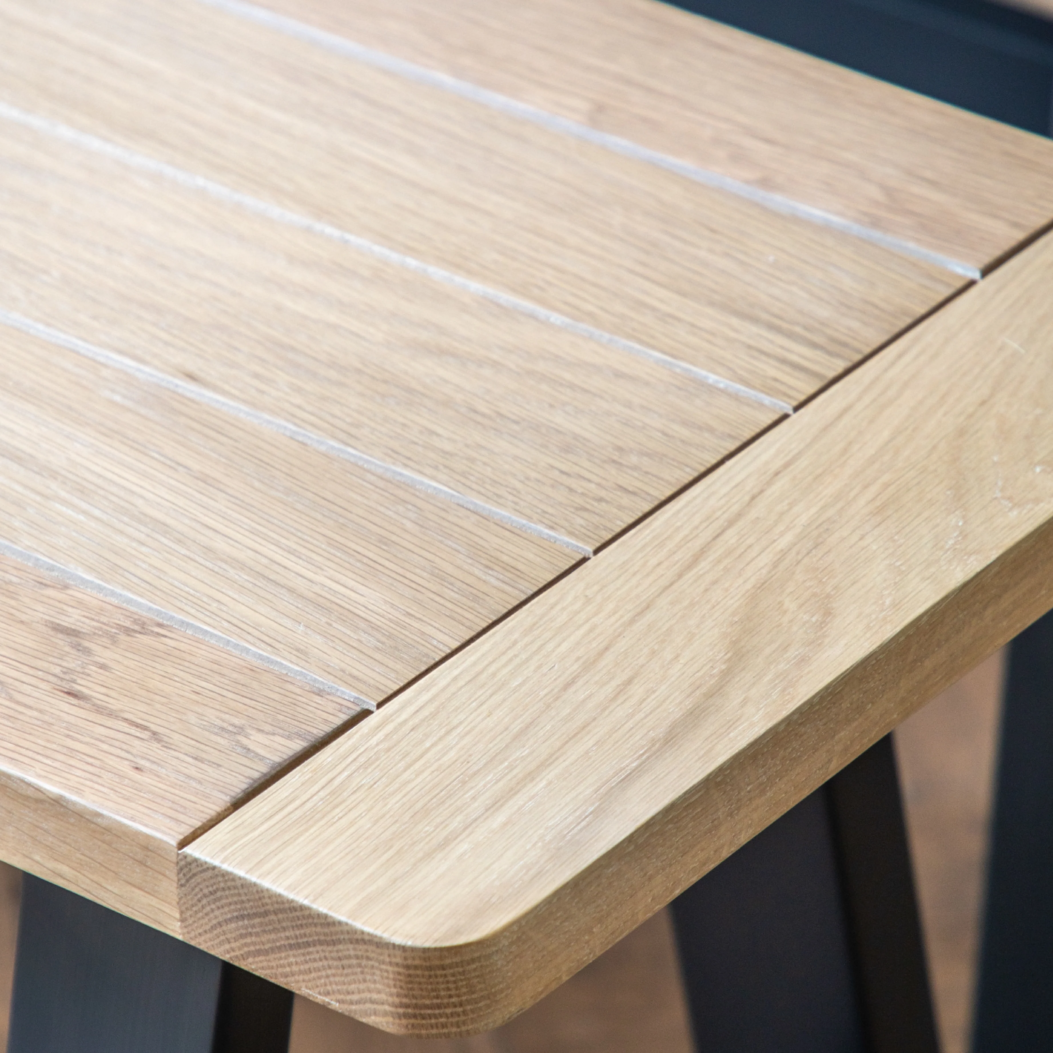 Eton Farmhouse Trestle Bench | Meteor - Image 2