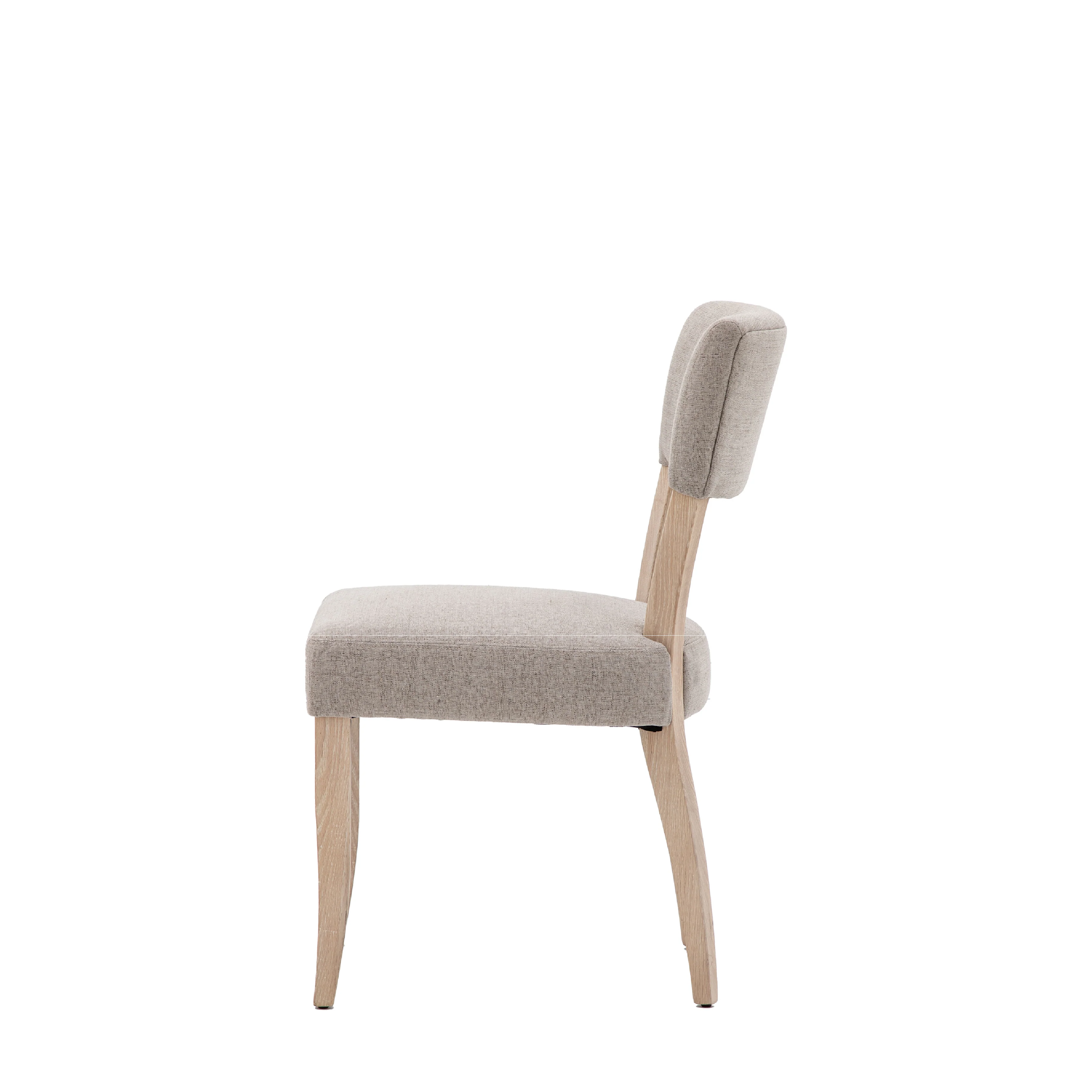 Eton Farmhouse Upholstered Dining Chairs | Natural | Set of 2 - Image 3