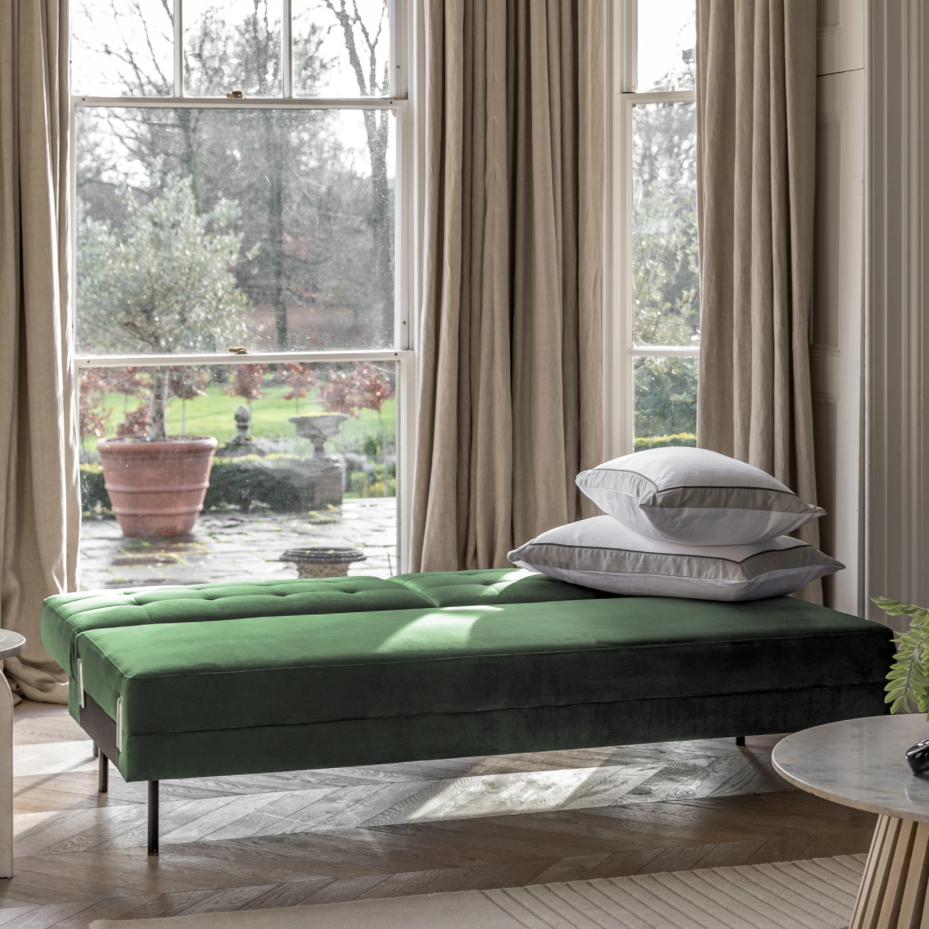 Eynsford Bolster Sofa Bed | Bottle Green - Image 5