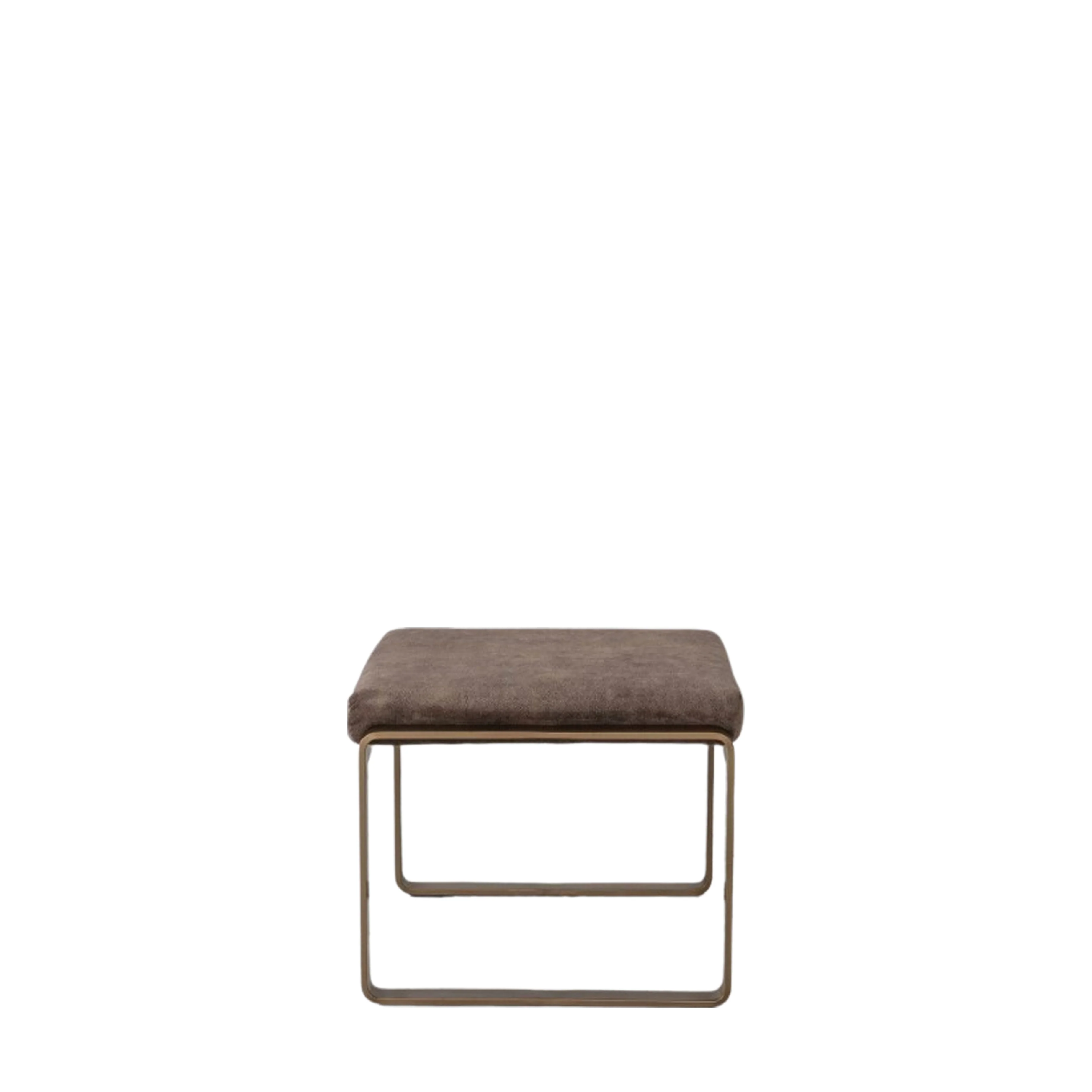 Fabien Upholstered Footstool | Mineral/Gold - Image 4