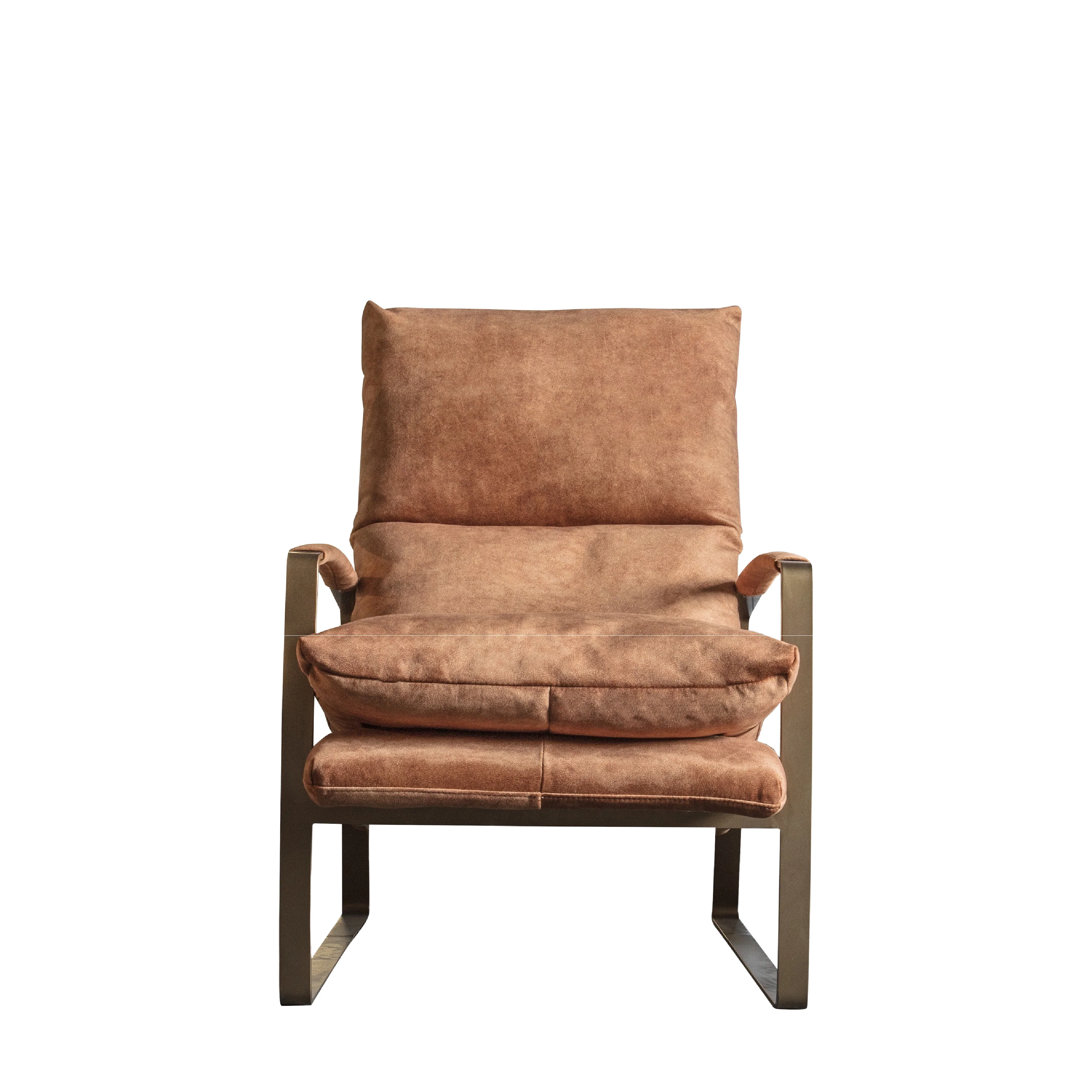 Fabien Upholstered Lounger | Ochre/Gold - Image 4