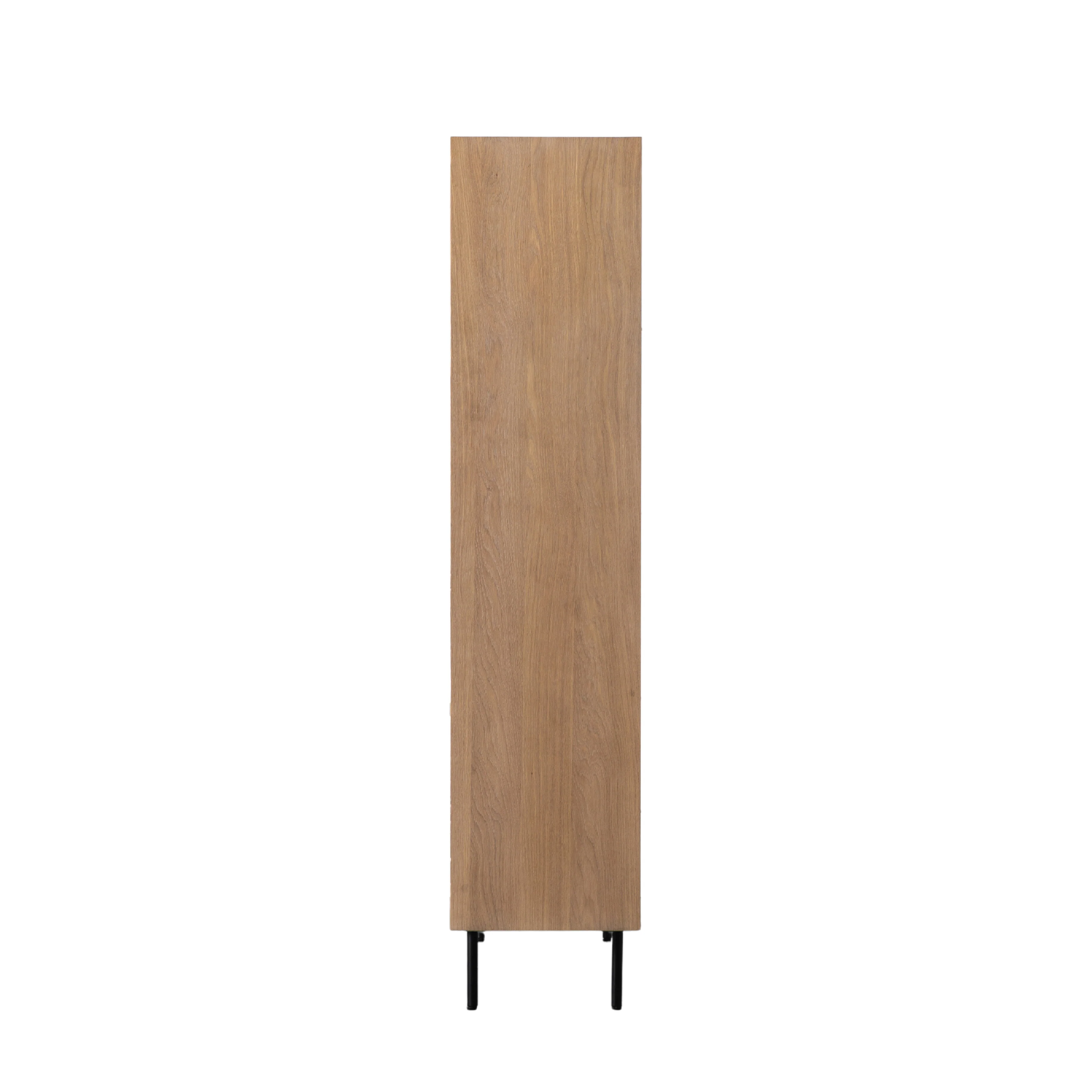 Fuji Japandi 2 Door Open Display Unit | Grey - Image 4
